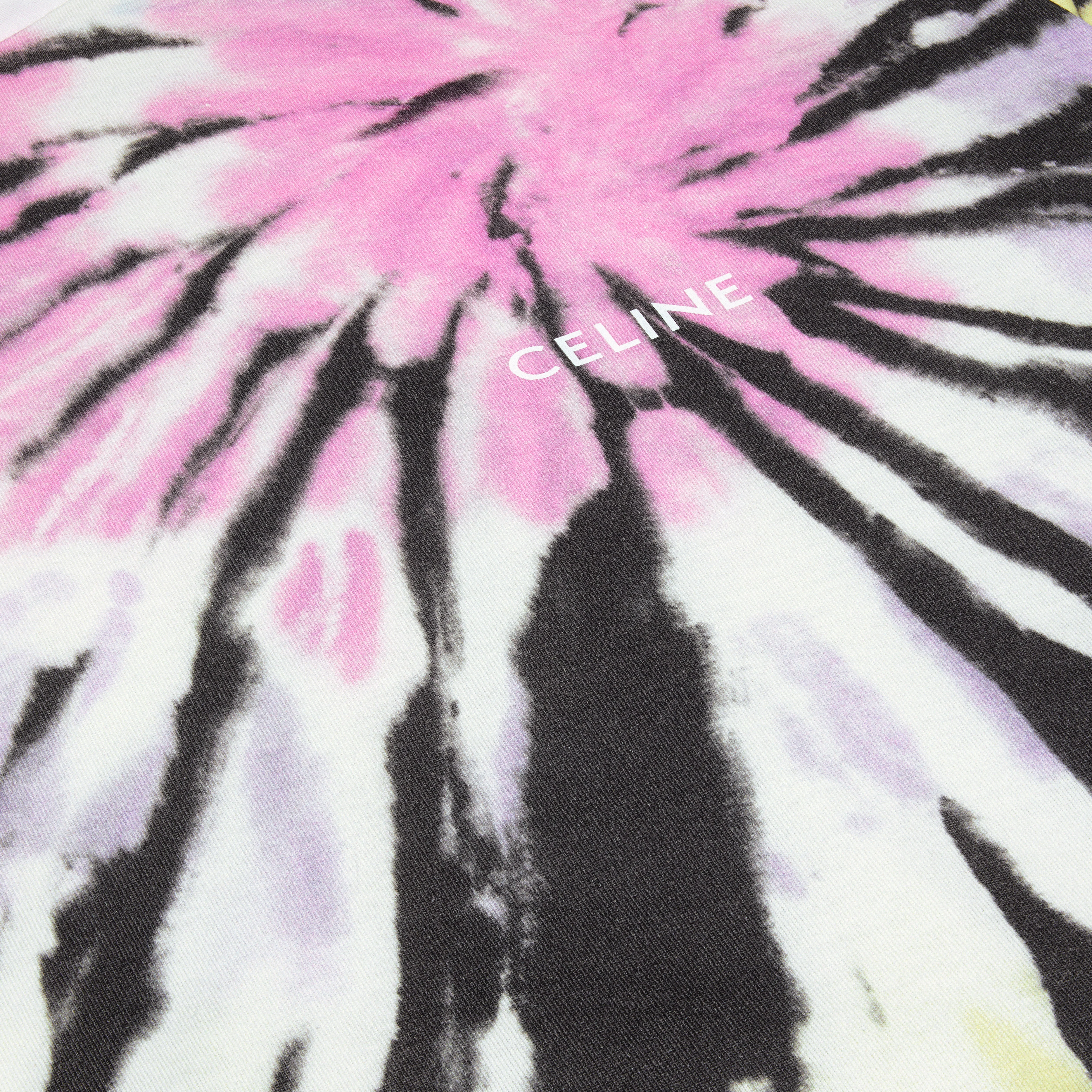 Loose Celine T-Shirt - Multicolor Pastel/Off White - Image 4