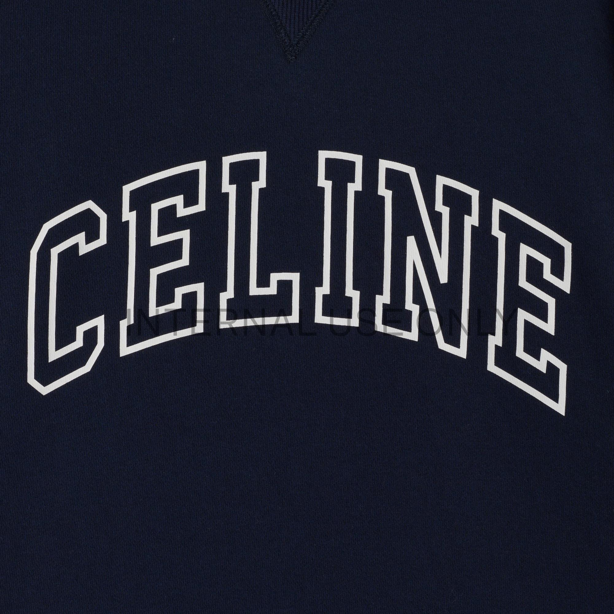 Sweat Loose Celine College - Navy/Off White - Image 2