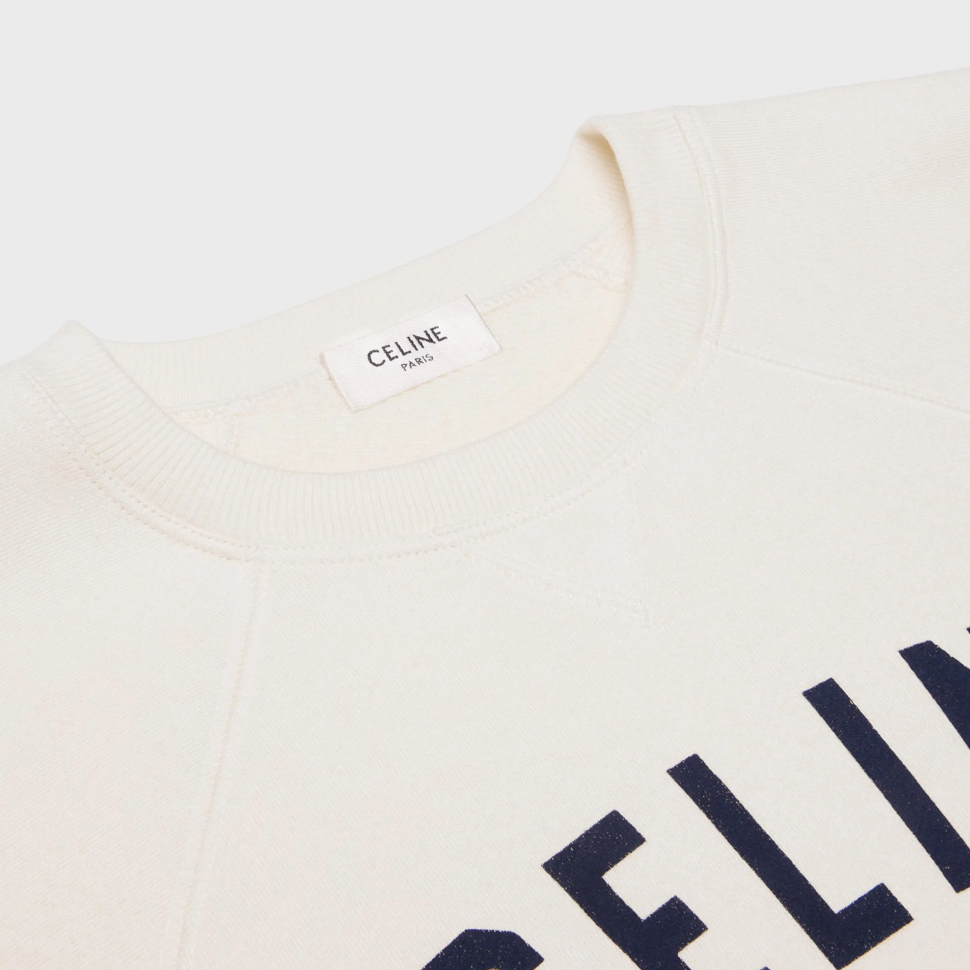 Celine Anchor Sweat-Shirt - Light Ivory/Anchor Blue - Image 3