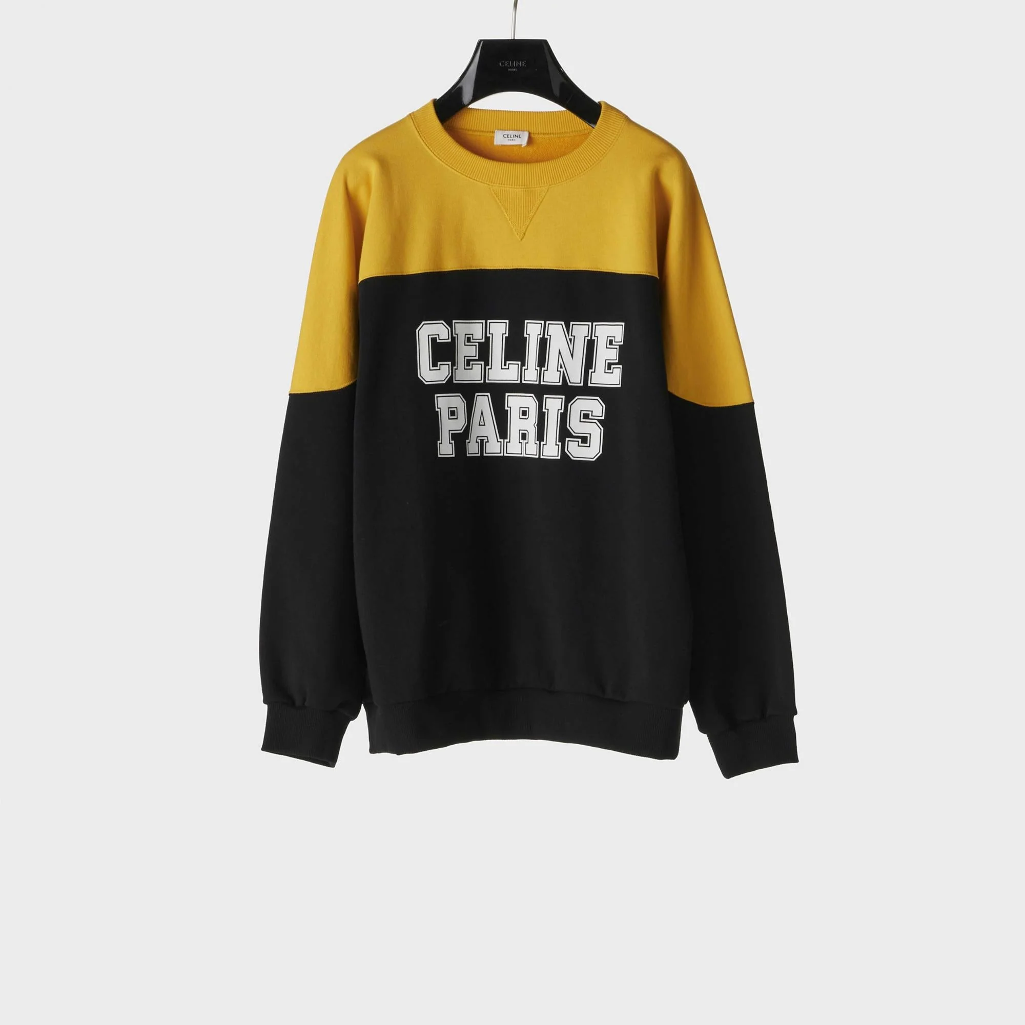 Celine Paris Sweat-Shirt - Black/Yellow/White