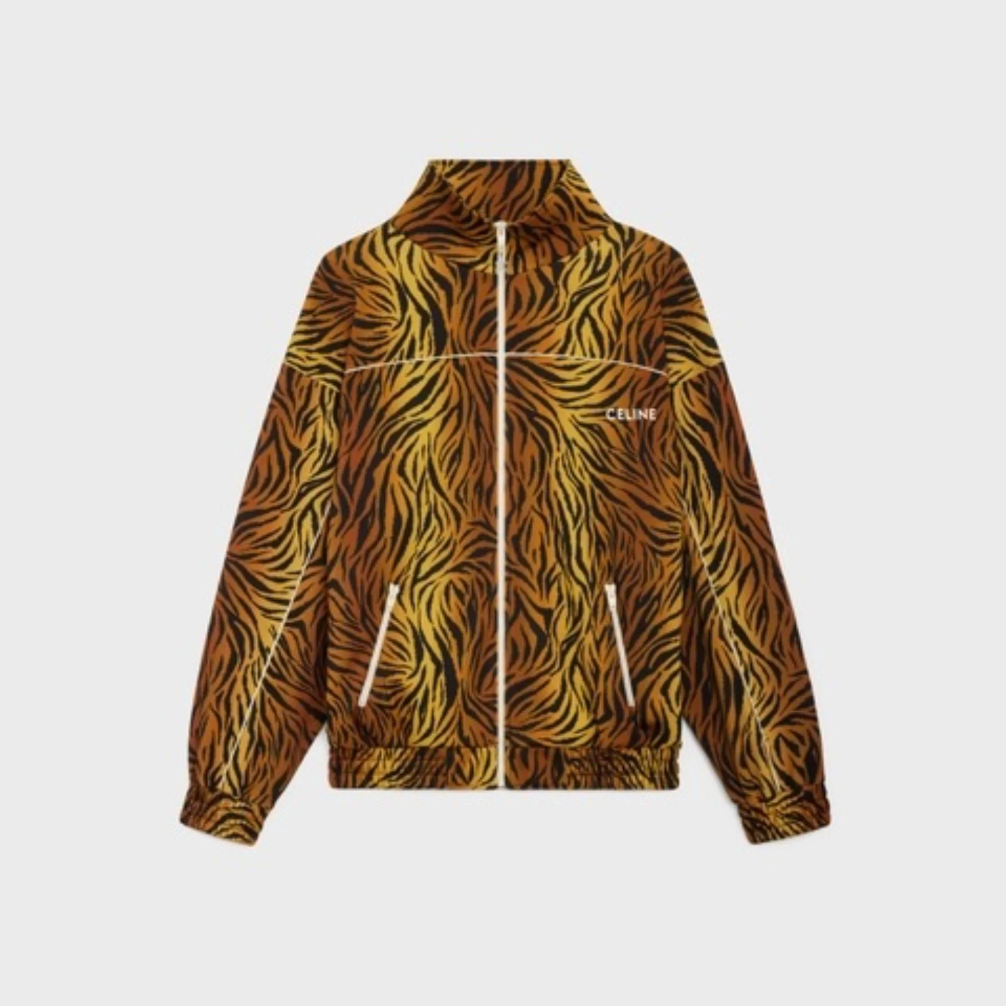 Celine Loose Zip Sweat-Shirt - Tiger - Image 3