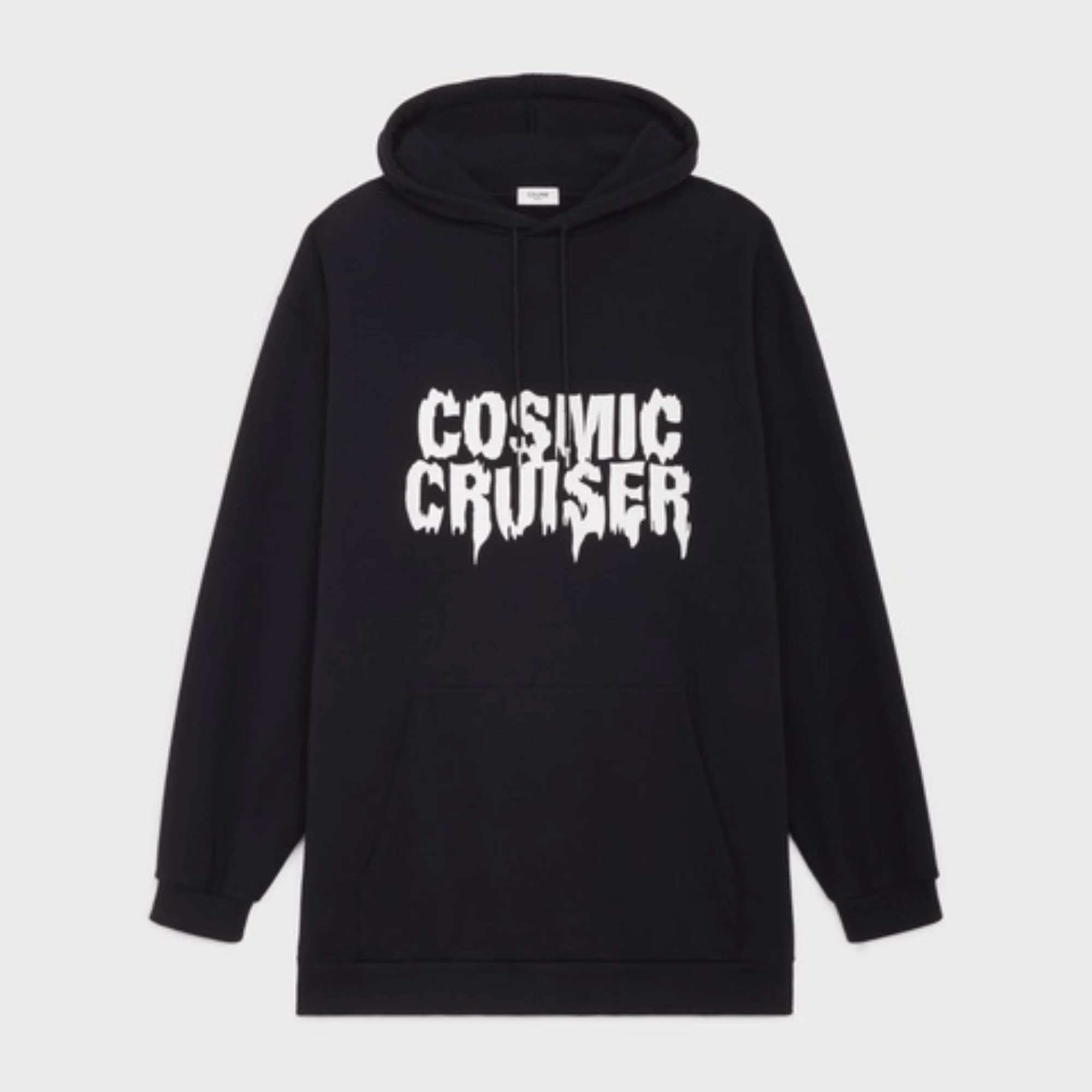 Oversized Cosmic Cruiser Hoodie - Black/White