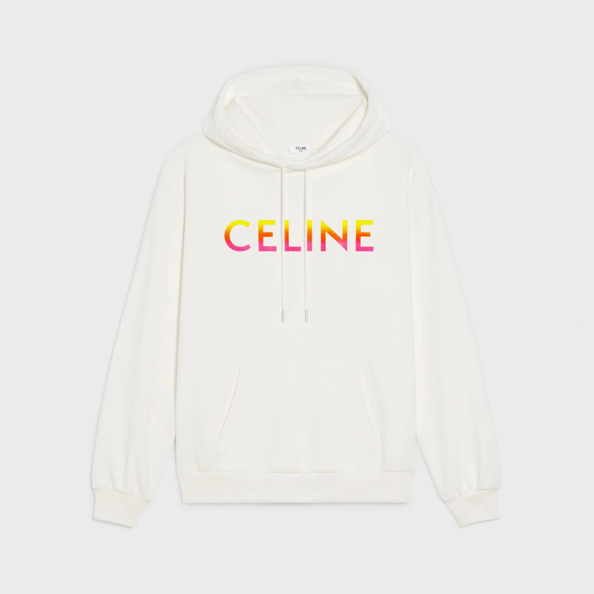 Celine Multico Loose Hoodie - Off White