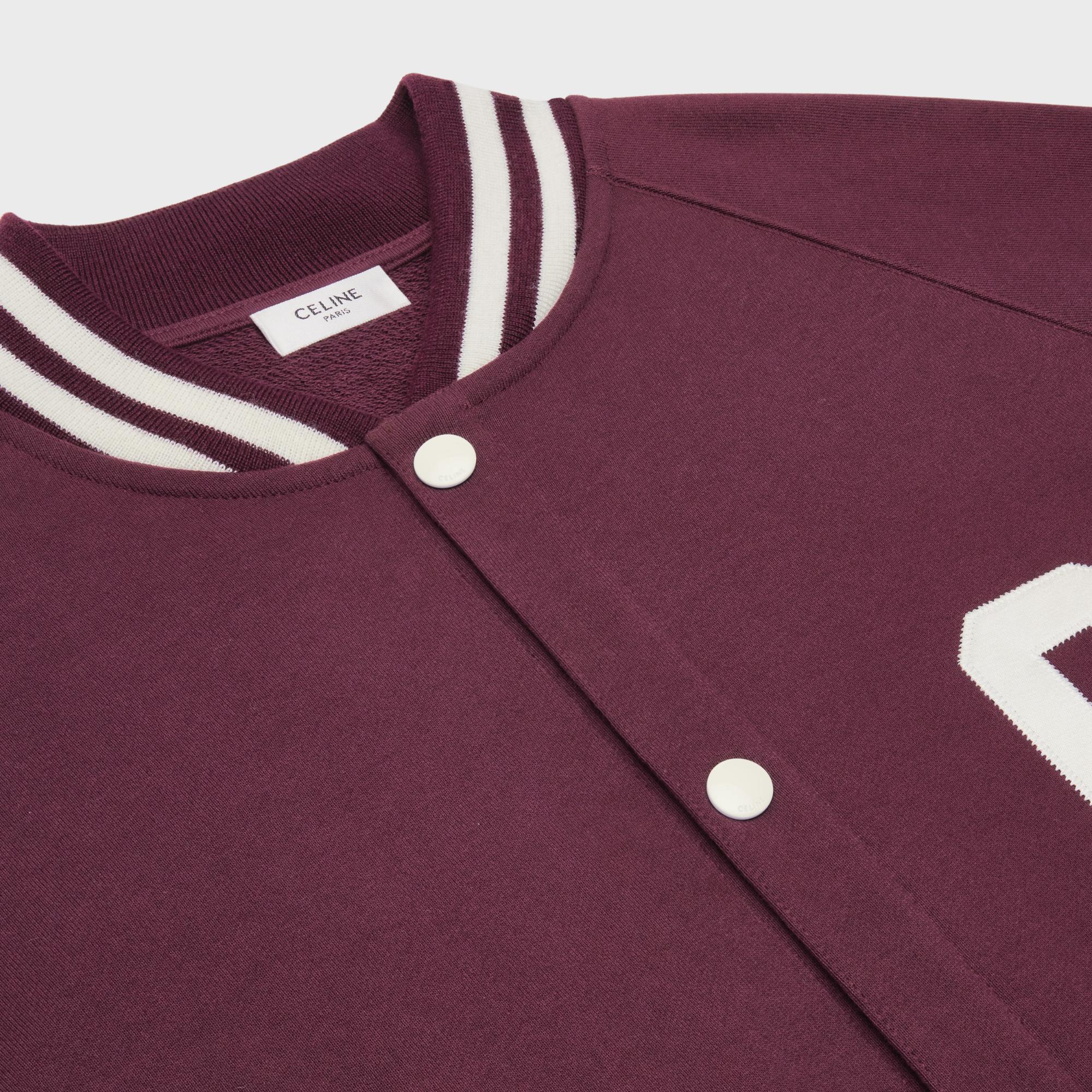 Teddy College Celine - Dark Prune/White - Image 3