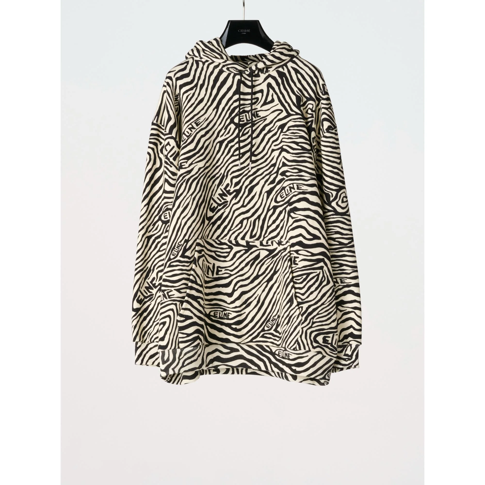 Loose Hoodie - Off White/Black - Image 2