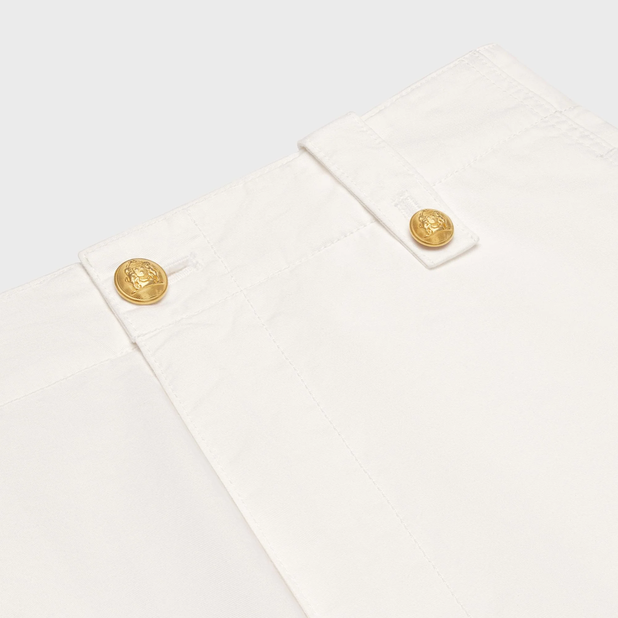 Multi-Pocket Cargo Pants - White - Image 3