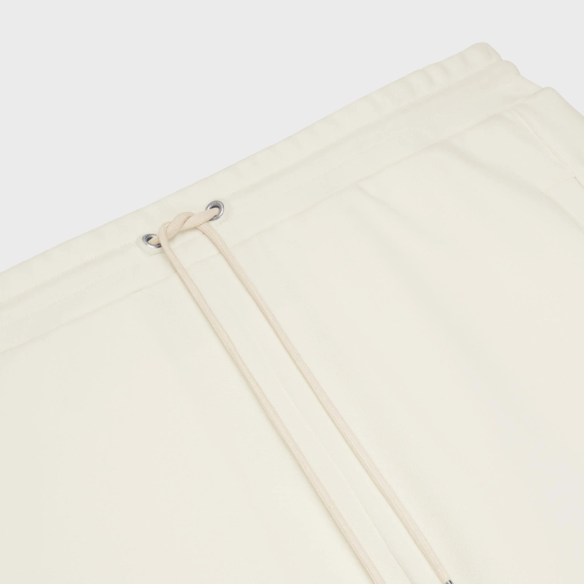 Celine Wide Leg Snap Joggers - Cream - Image 2
