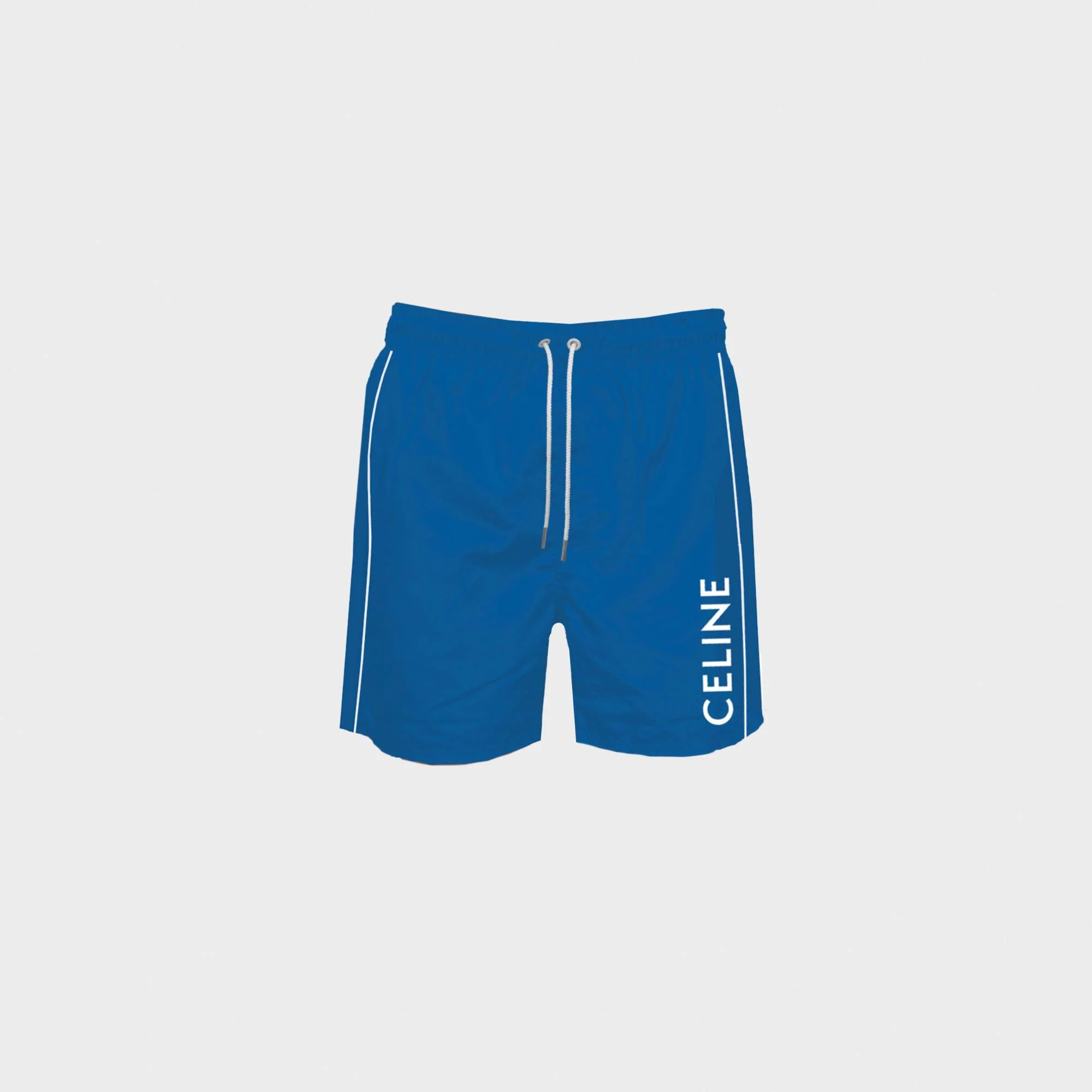 Piping Swim Shorts - Royal Blue - Image 2