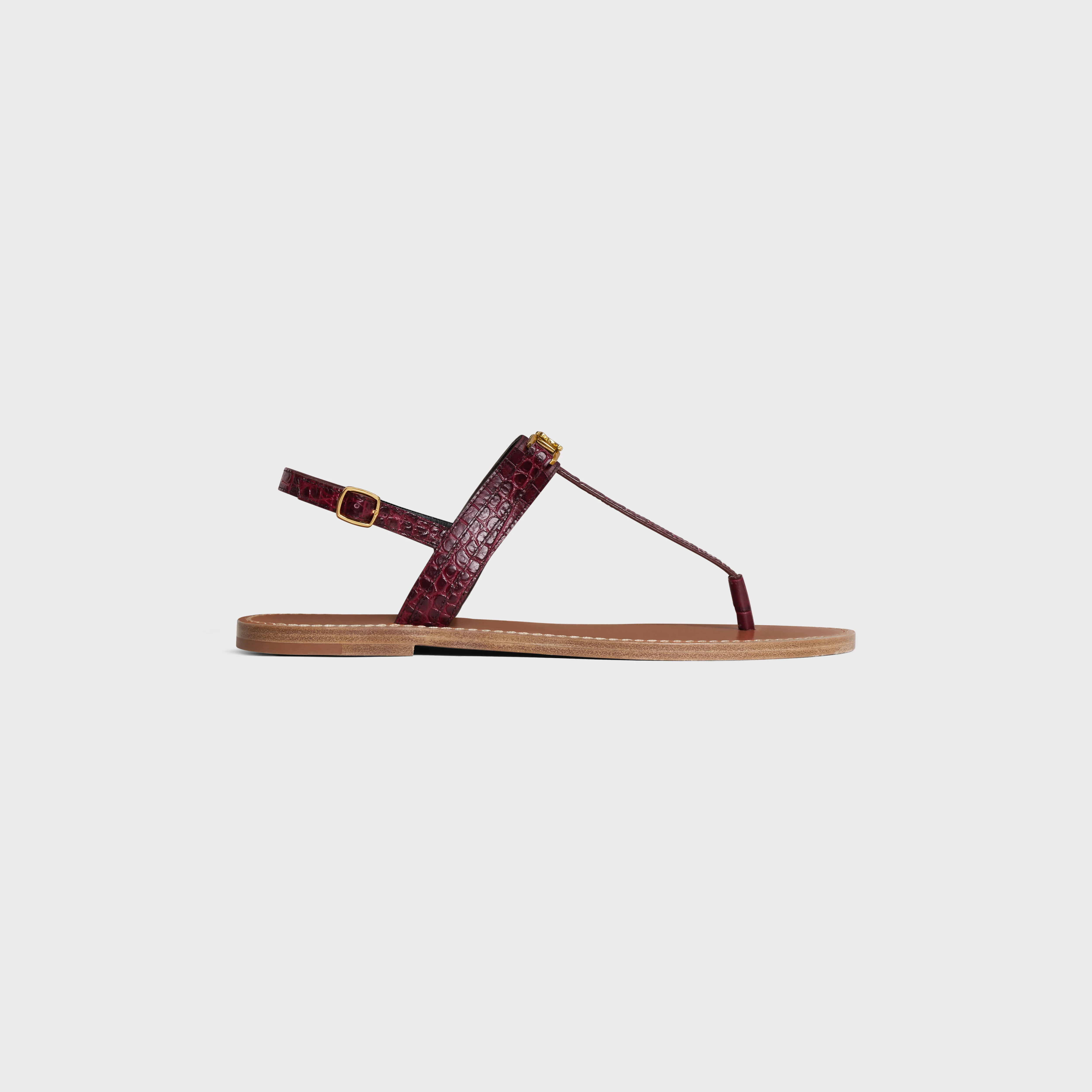 Flat Sandal 05 - Dark Burgundy - Image 3