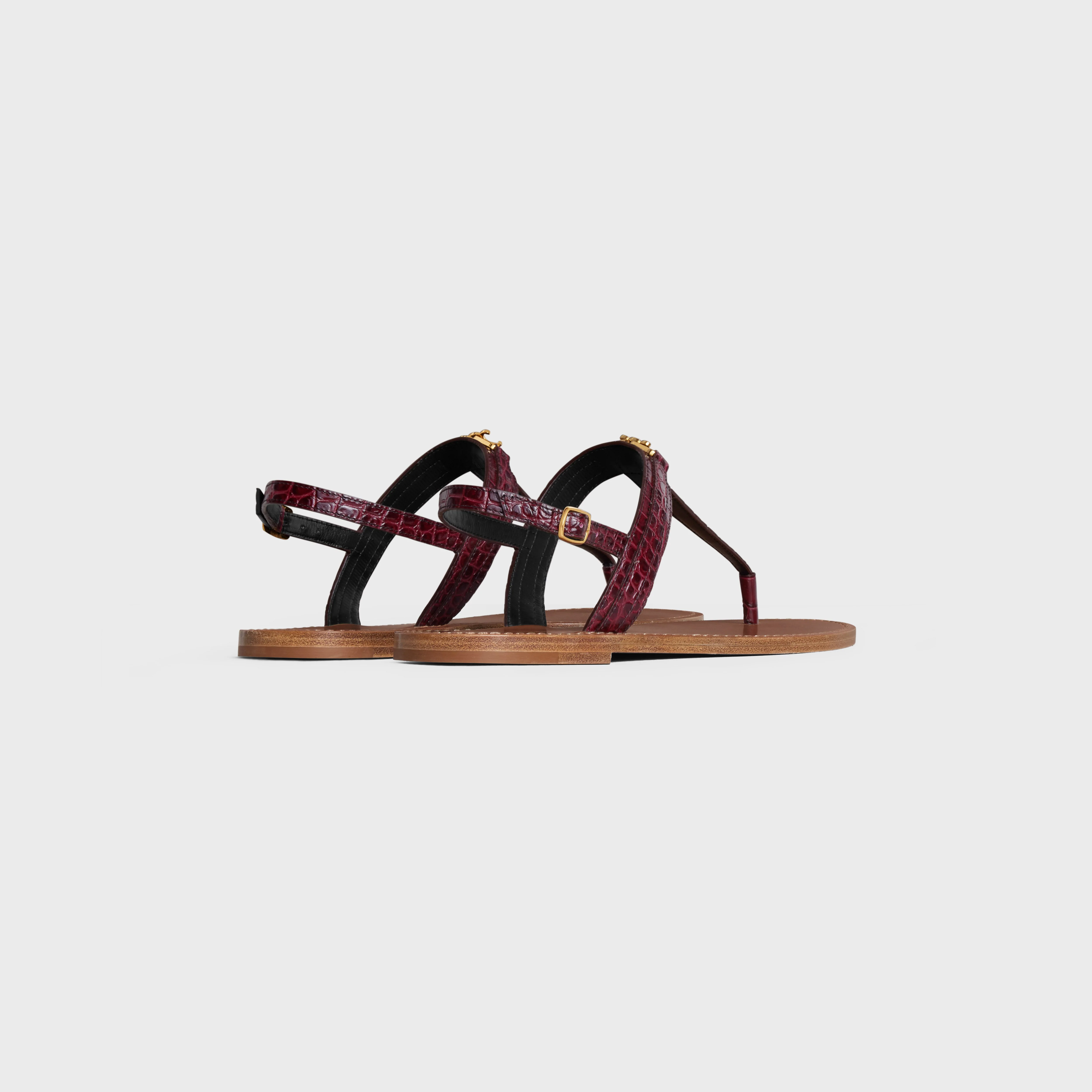 Flat Sandal 05 - Dark Burgundy