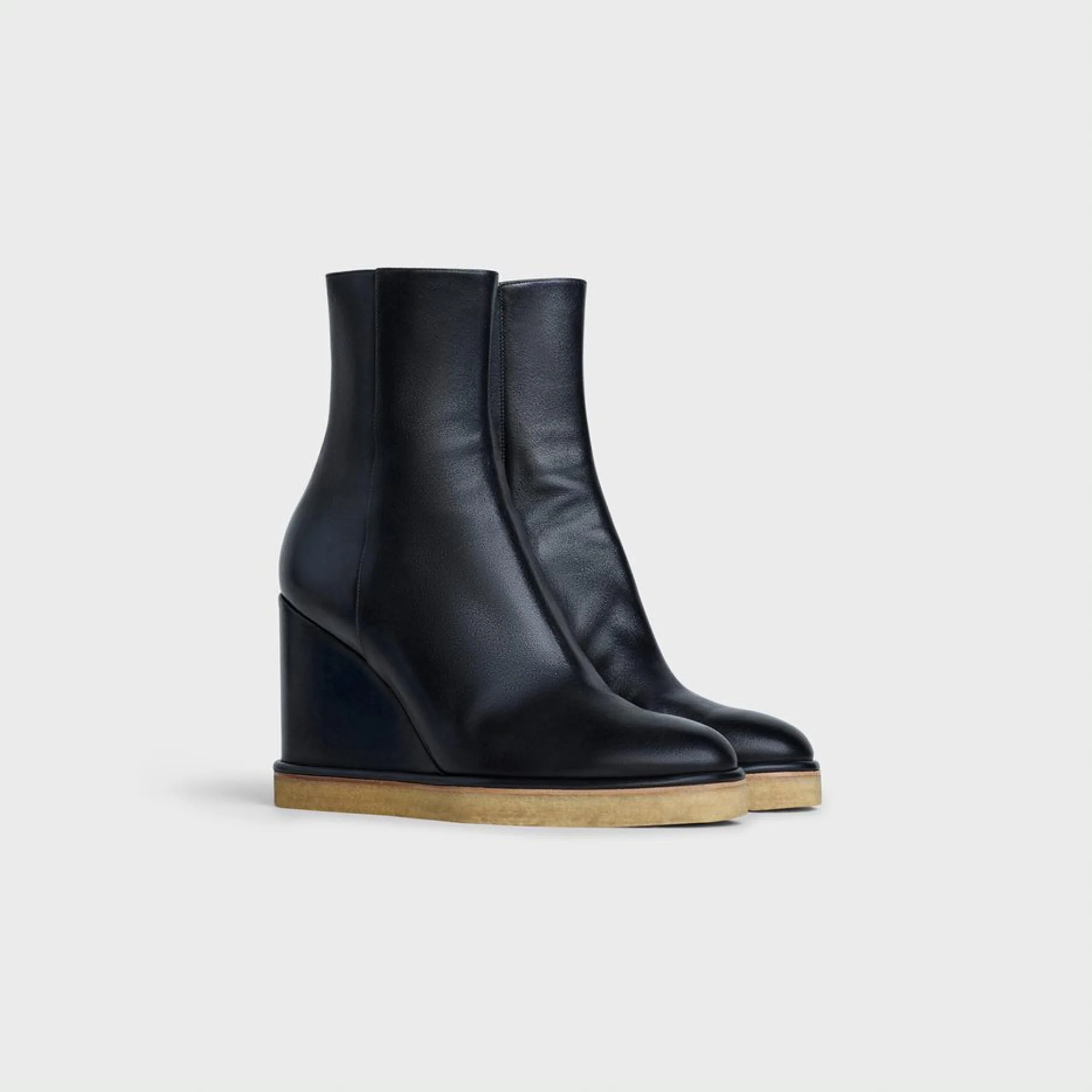 Wedge Ankle Boot 80 - Black - Image 2