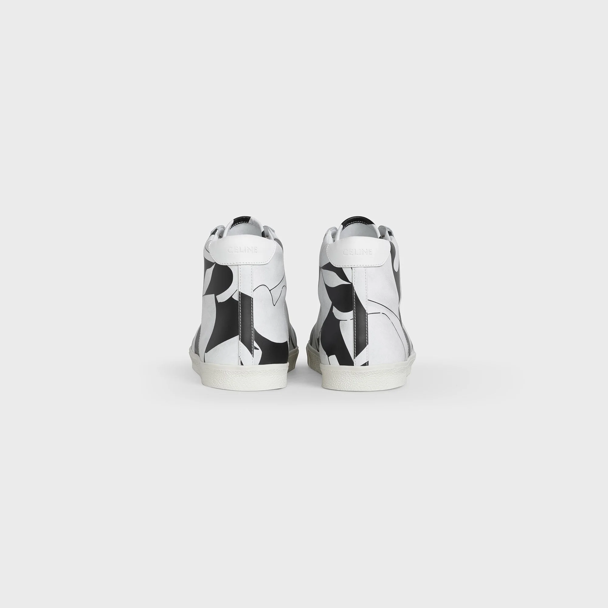 Mid Lace Up Sneaker (Perforate - Black/White - Image 3