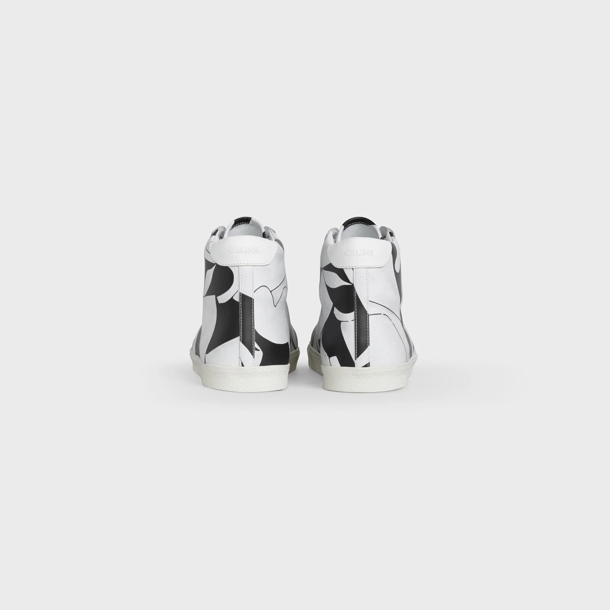 Mid Lace Up Sneaker (Perforate - Black/White - Image 4