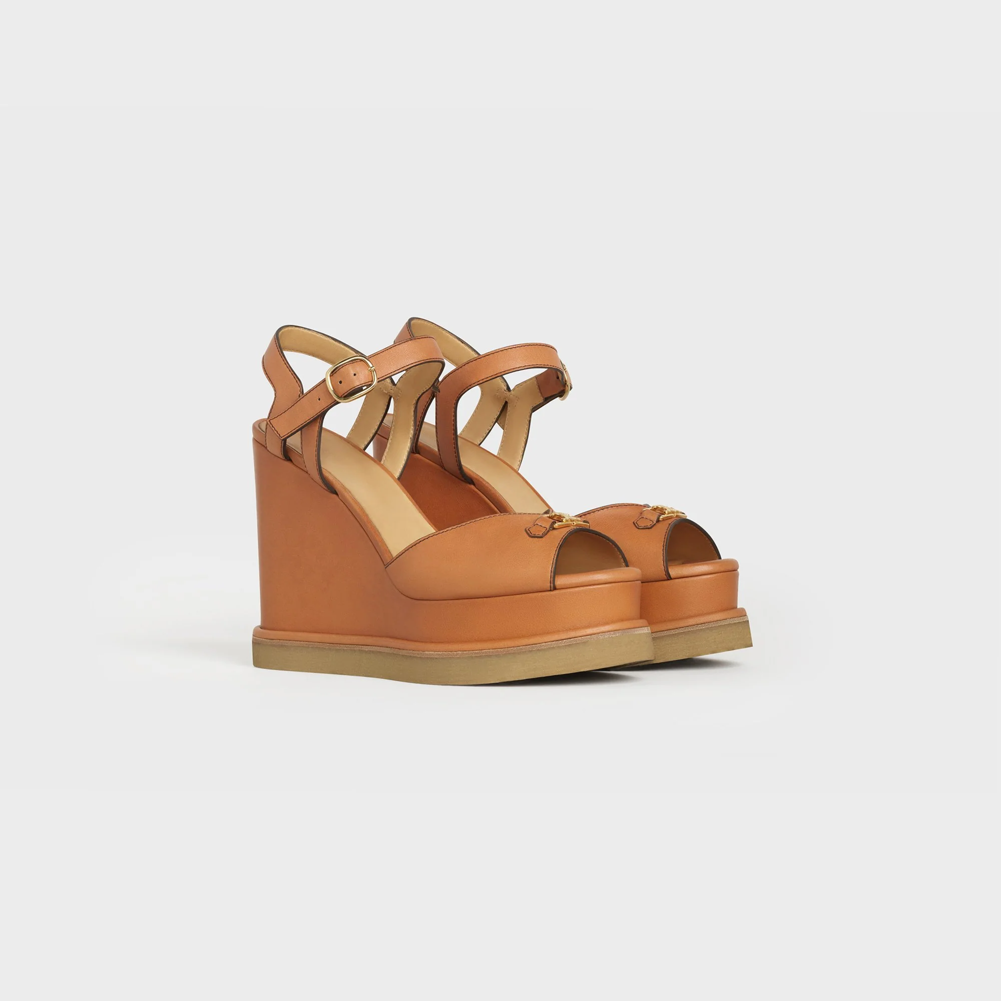 Wedge Sandal 80 - Tan - Image 2
