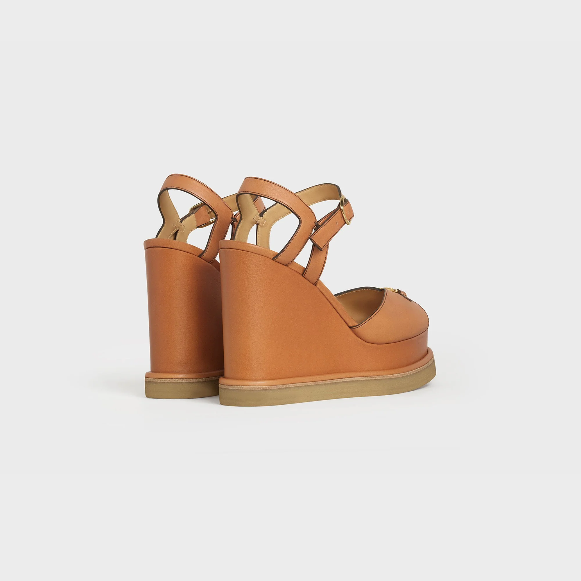 Wedge Sandal 80 - Tan - Image 3