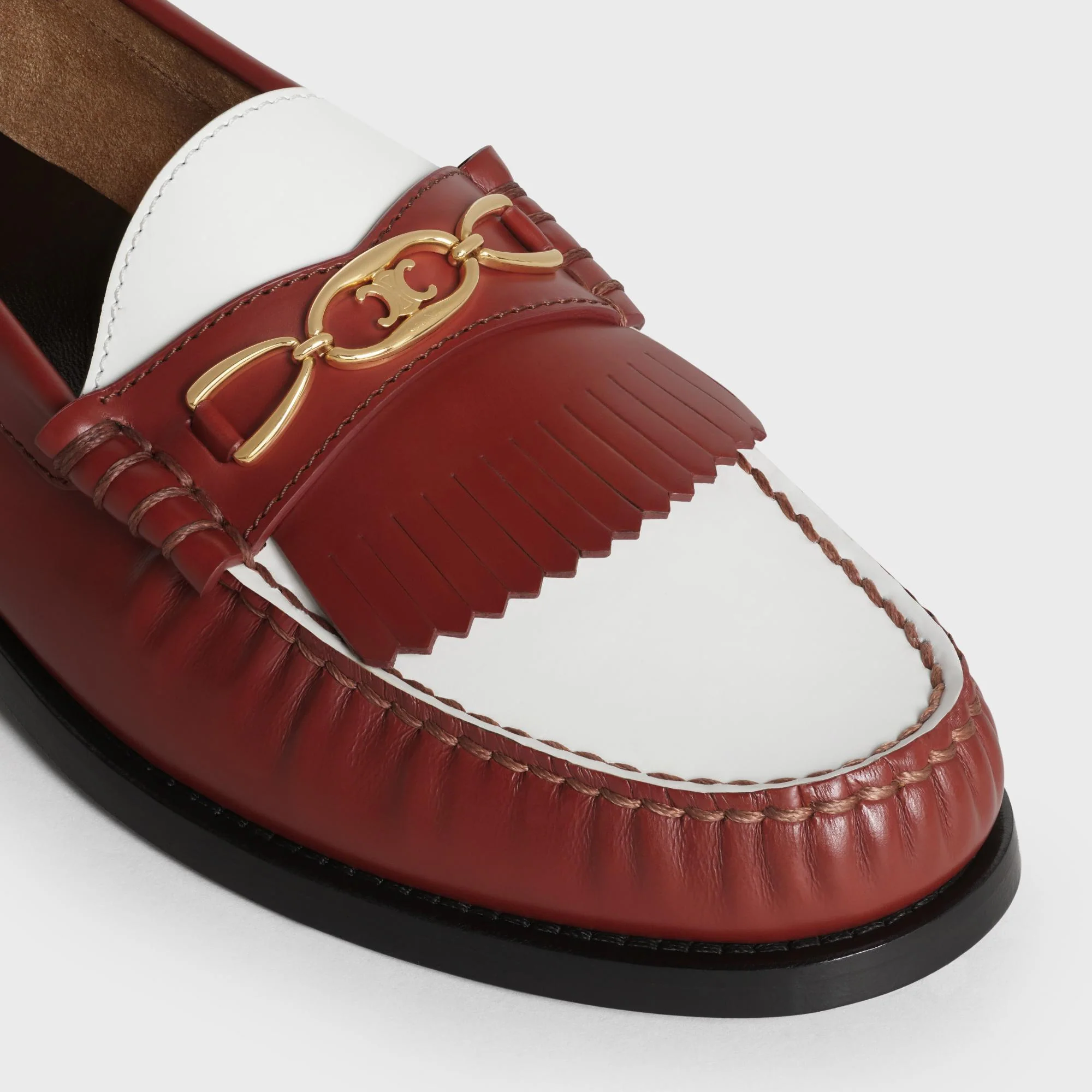 Maillons Triomphe Loafer 15 - Cognac/White - Image 4
