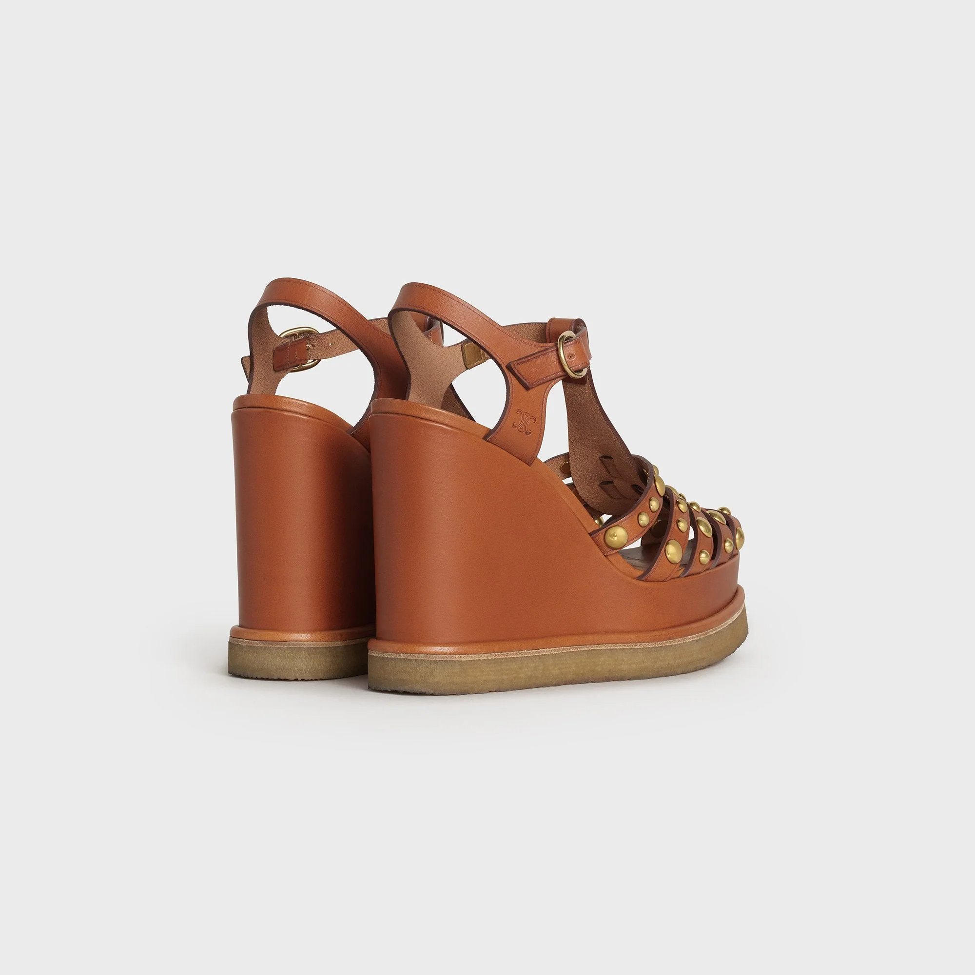 Wedge Sandal 80 - Tan - Image 3