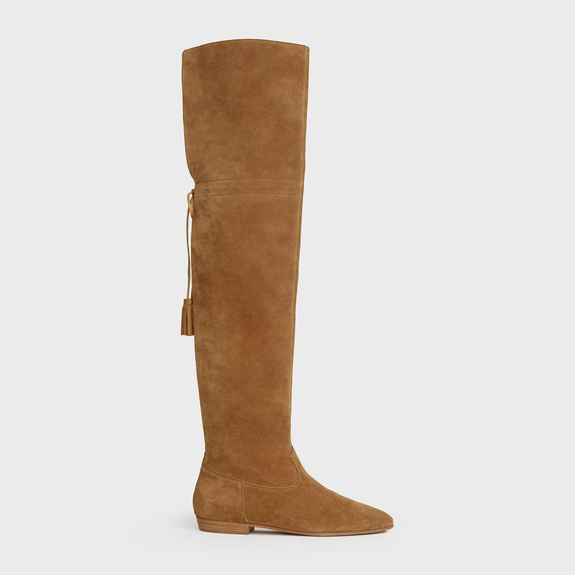 Over The Knee Flat Boot 05 - Havana - Image 2