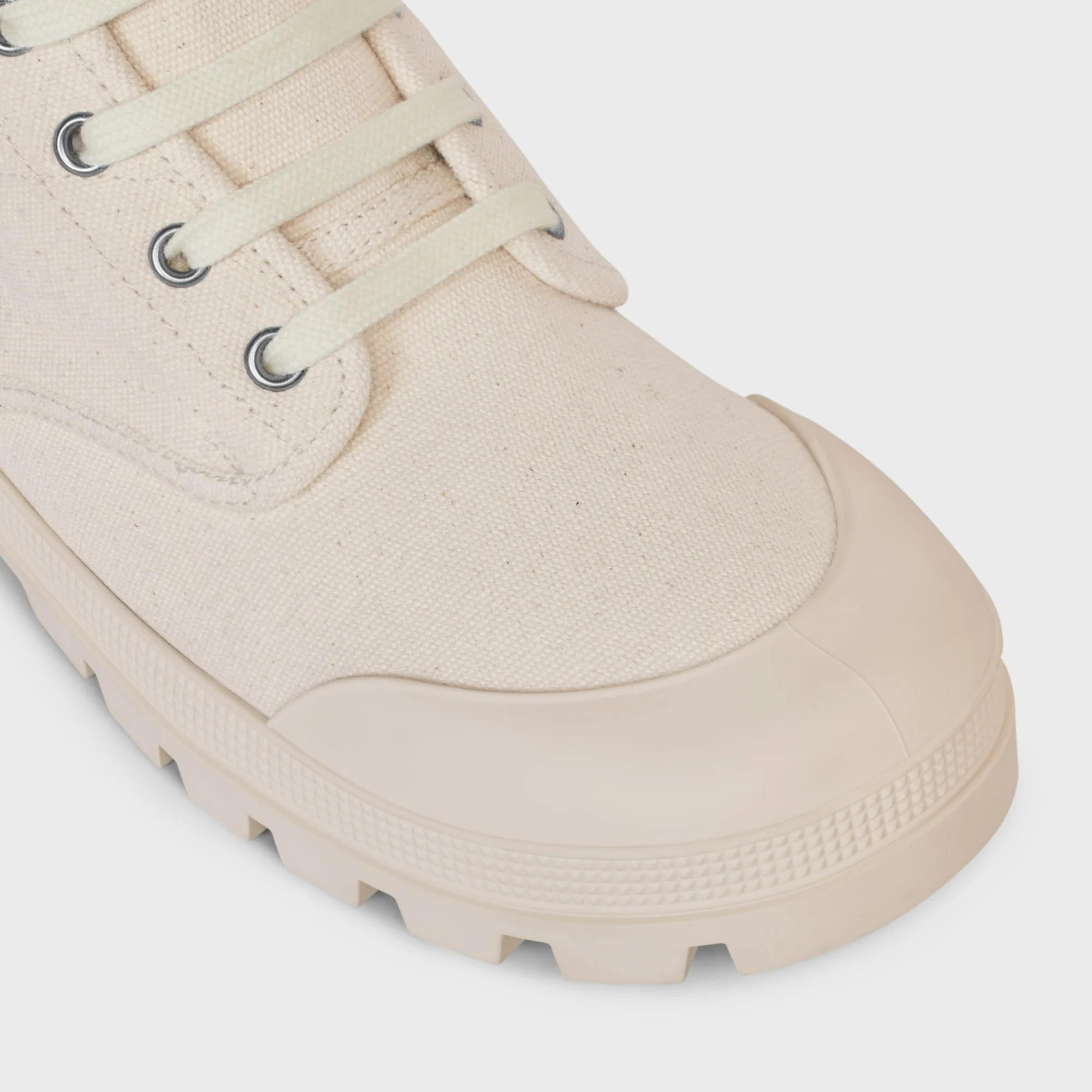 Lace Up Boot 20 - Off White/Deep Red - Image 7