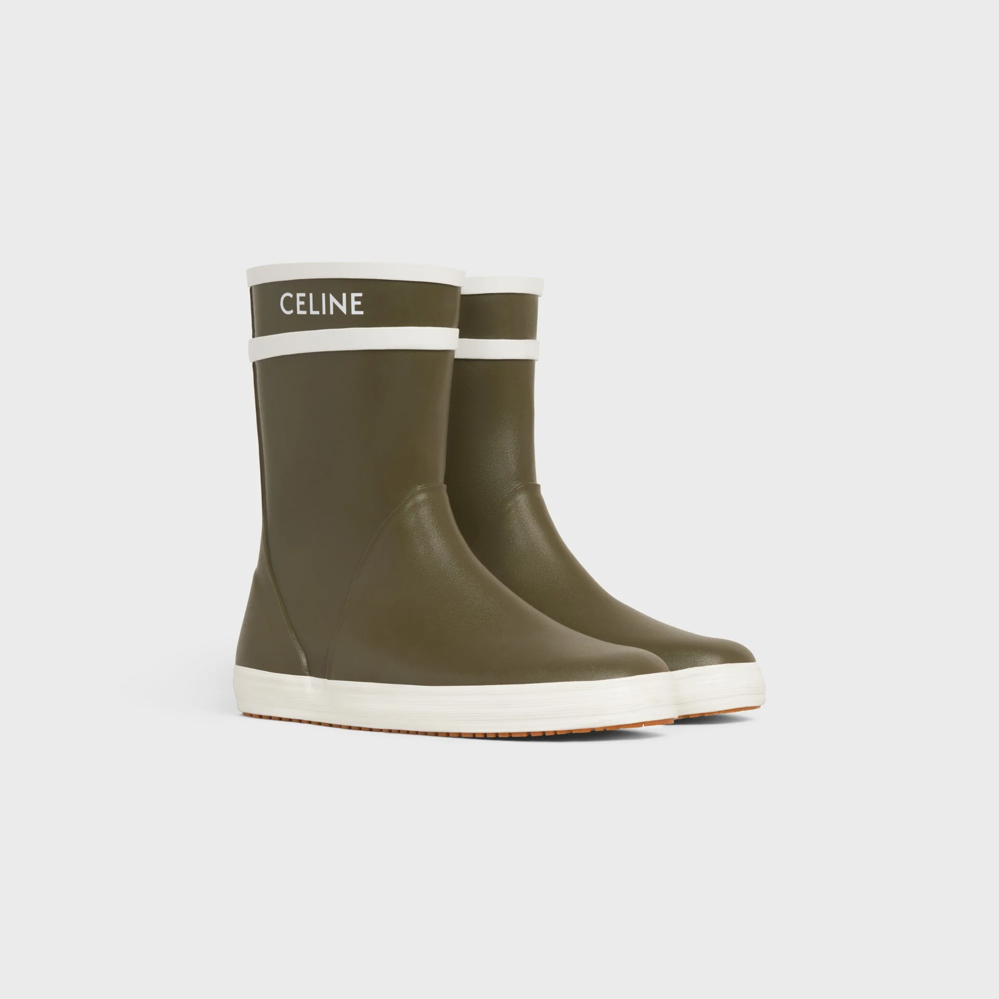 Flat Half Boot 05 - Khaki - Image 2