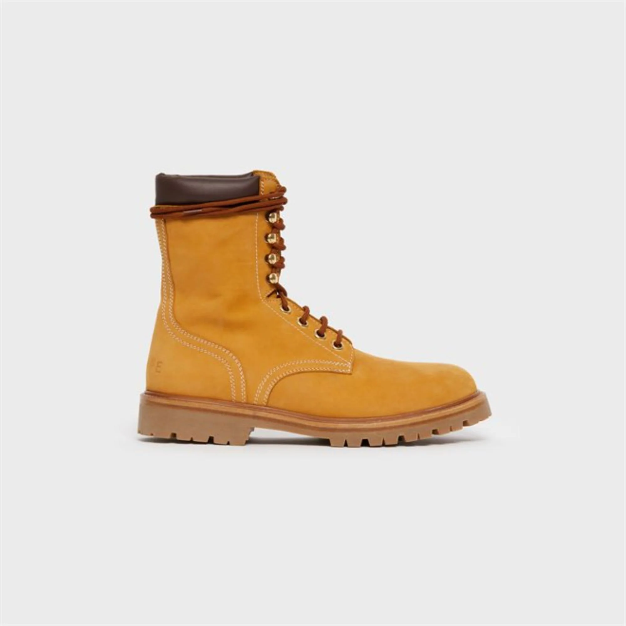 High Lace-Up Boot 35 - Light Tan