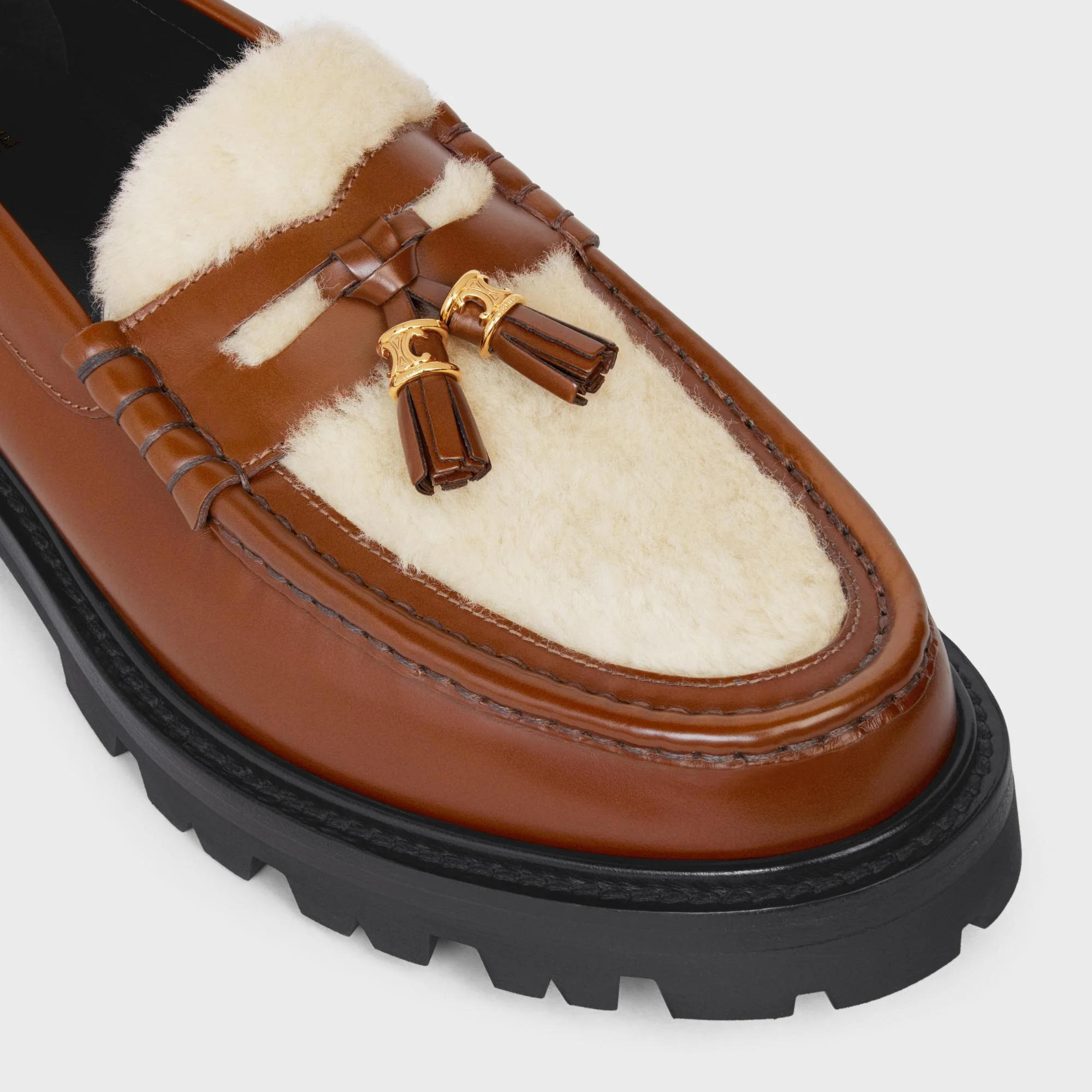 Chunky Loafer W/Embellished T - Tan/Natural - Image 4