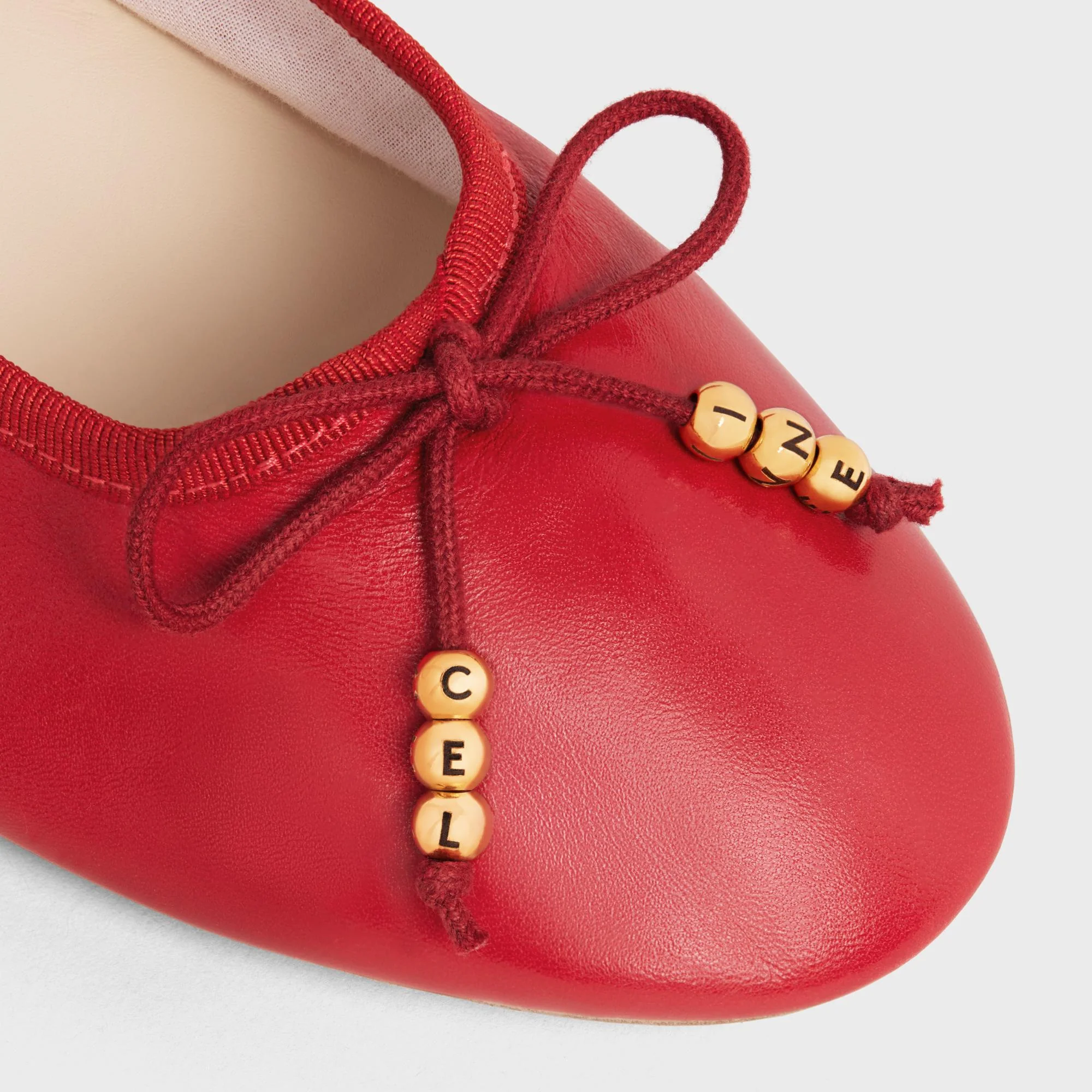 Ballerina W/Celine Pearls 05 - Red - Image 4
