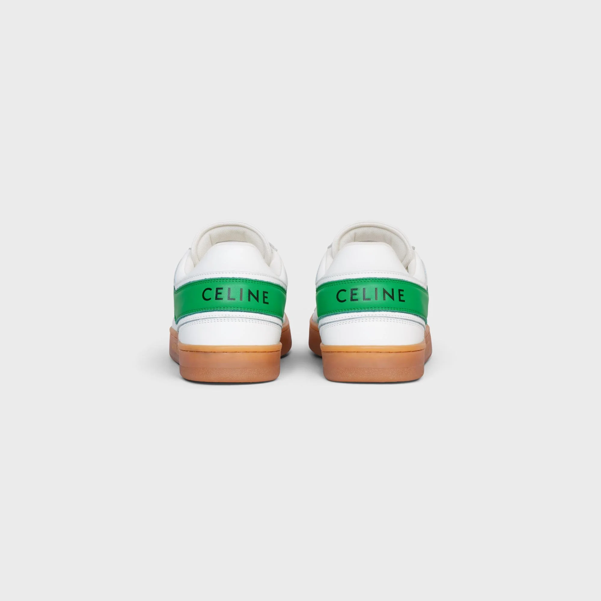 Low Wave Lace-Up Sneaker - Optic White/Flash Green/Beige - Image 3