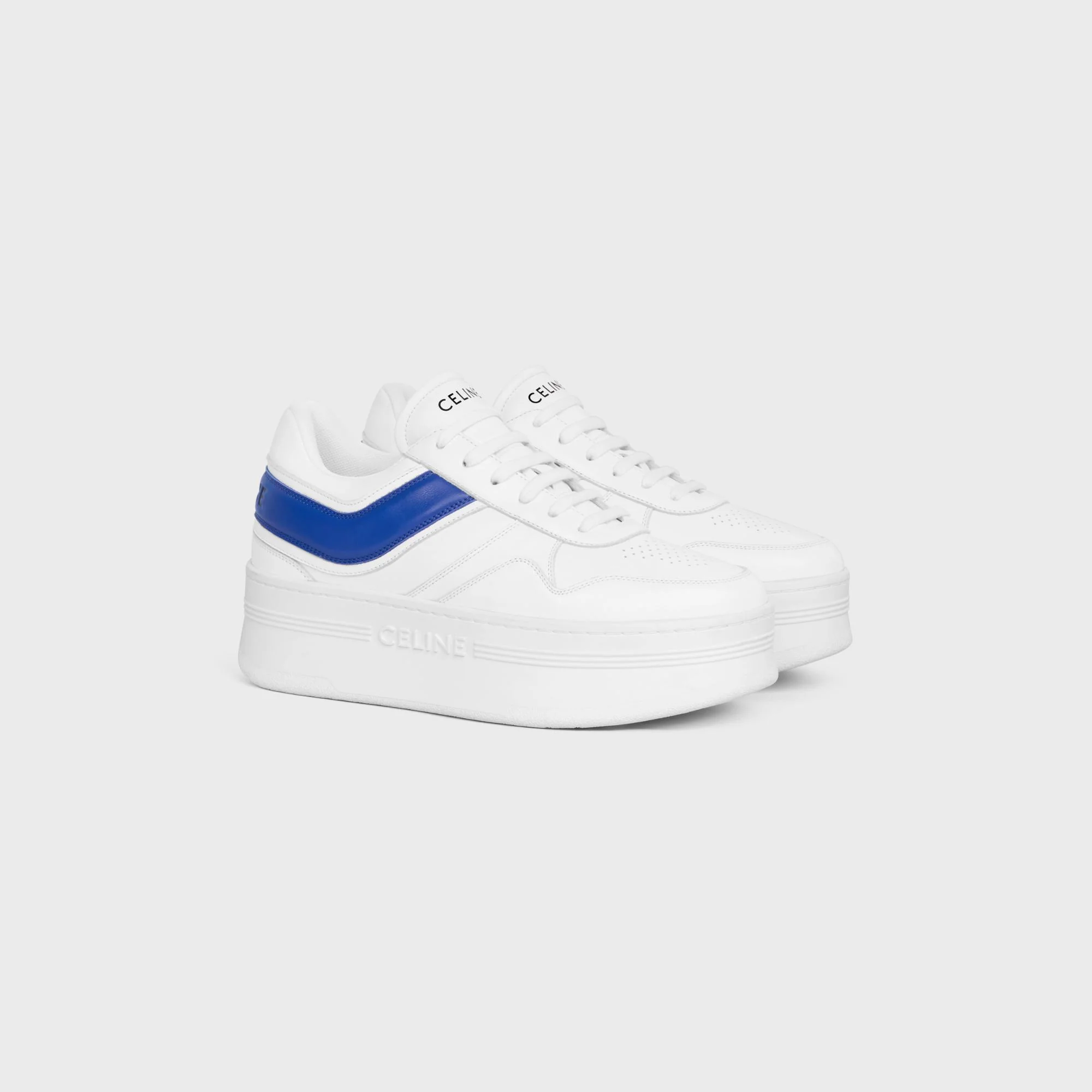 Wedge Sneaker 50 - Optic White/Blue - Image 2