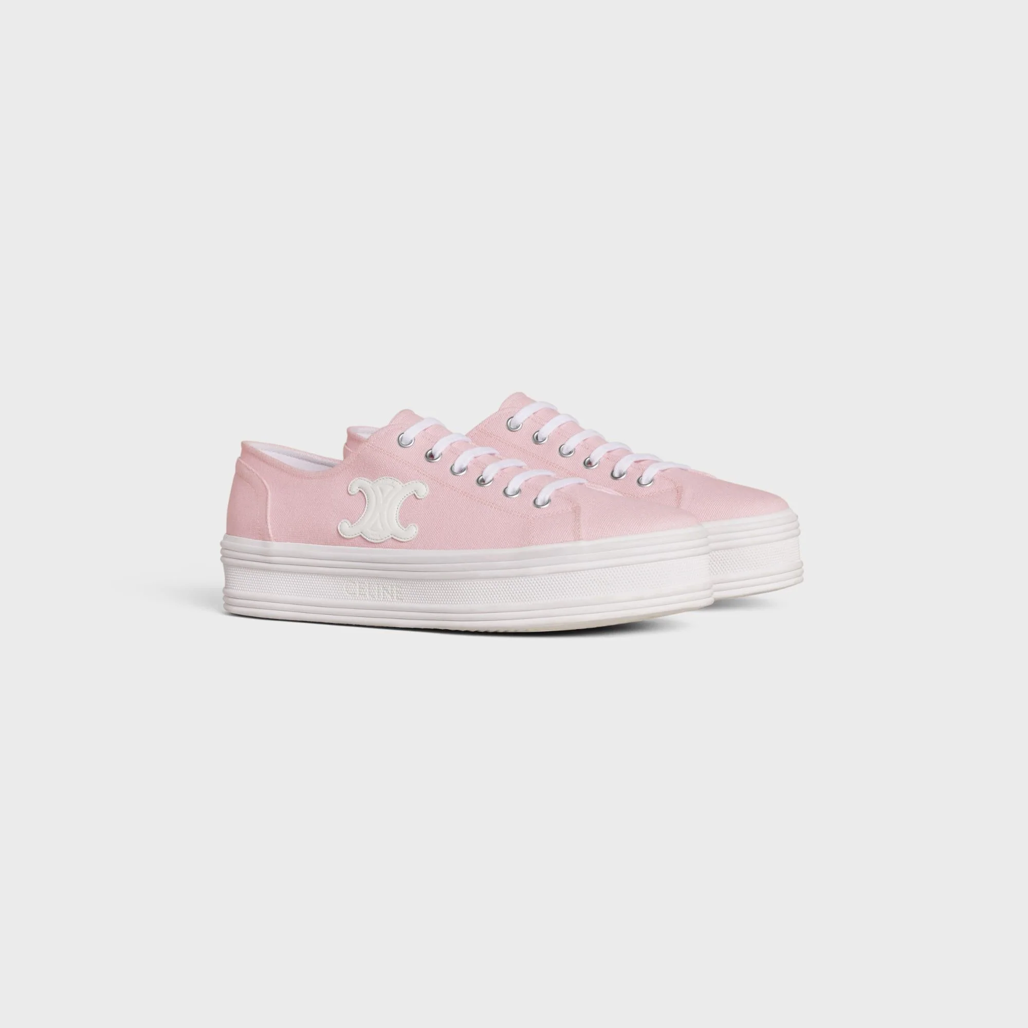 Low Lace-Up Sneaker W/Triomph - Light Pink - Image 2