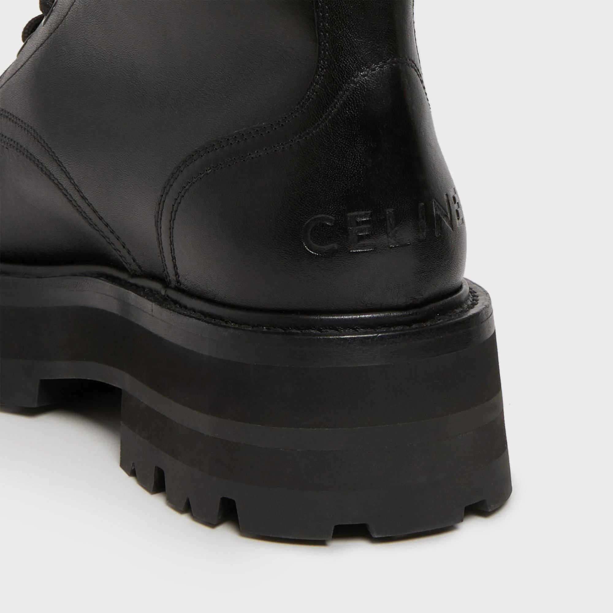Lace-Up Boot W/Studded Outsol - Black - Image 7