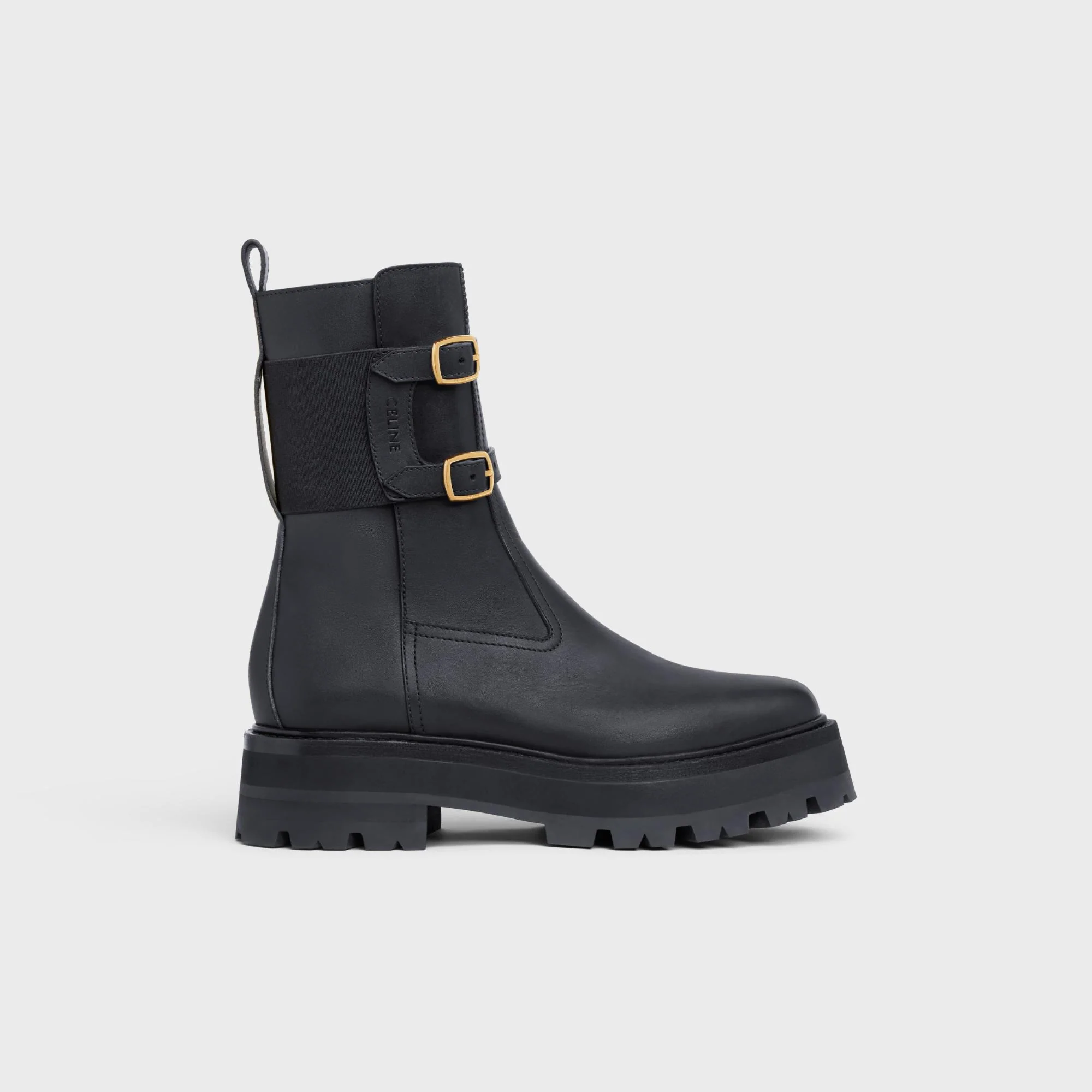 Buckled Medium Boot 45 - Black