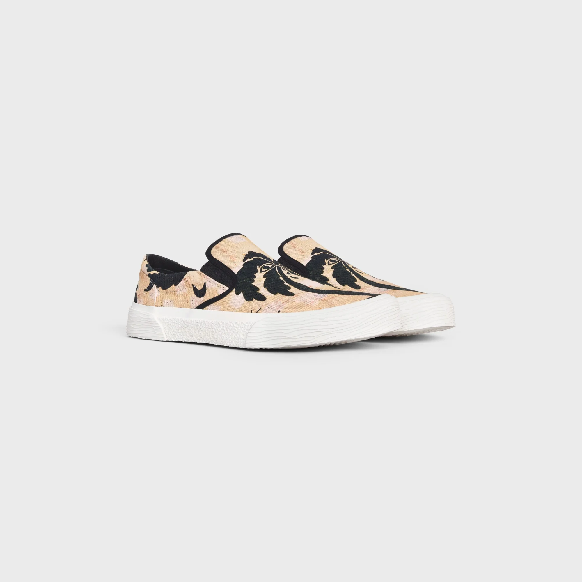 Flat Slip On 05 - Beige/Black - Image 3