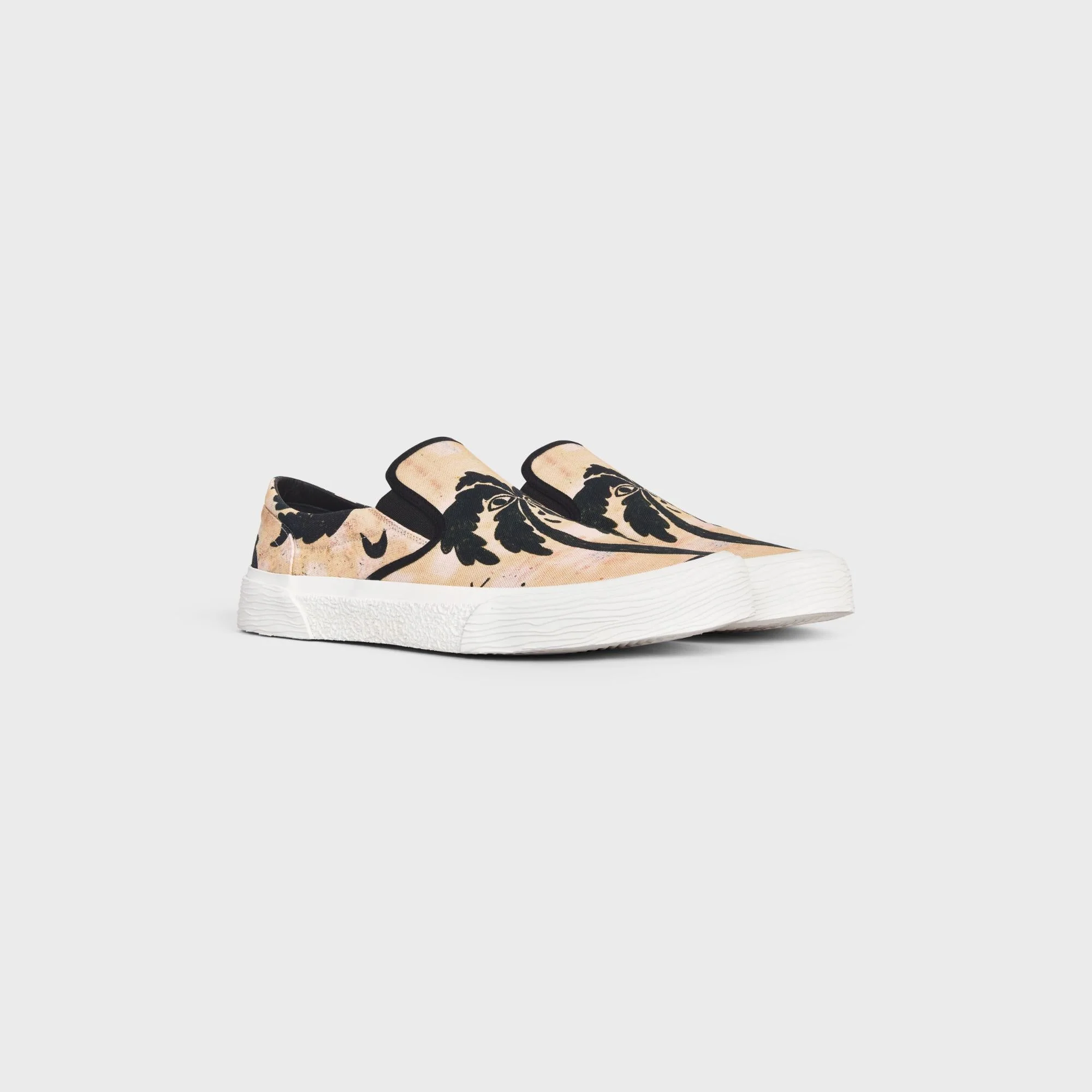 Flat Slip On 05 - Beige/Black - Image 4