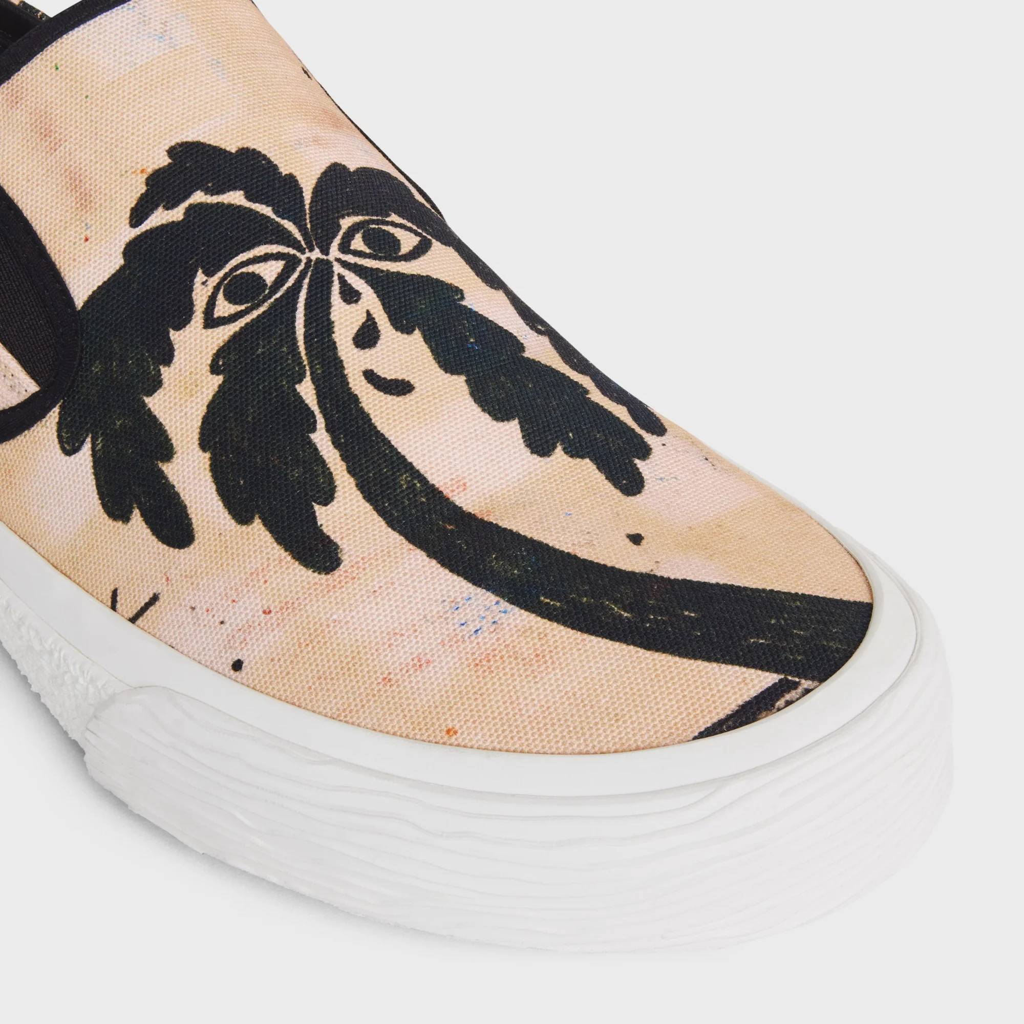Flat Slip On 05 - Beige/Black - Image 7