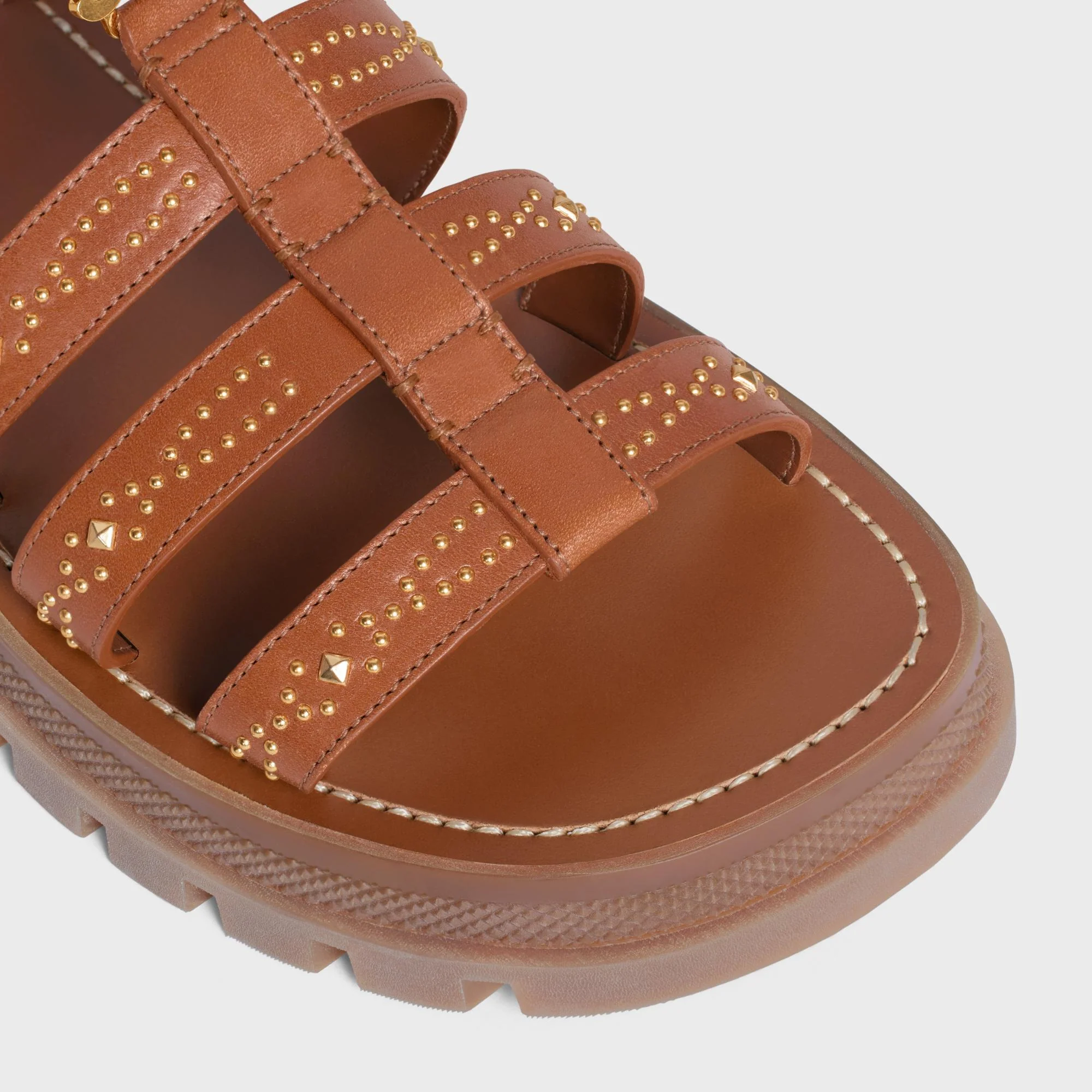 Triomphe Gladiator Studs Sandal 35 - Tan - Image 4