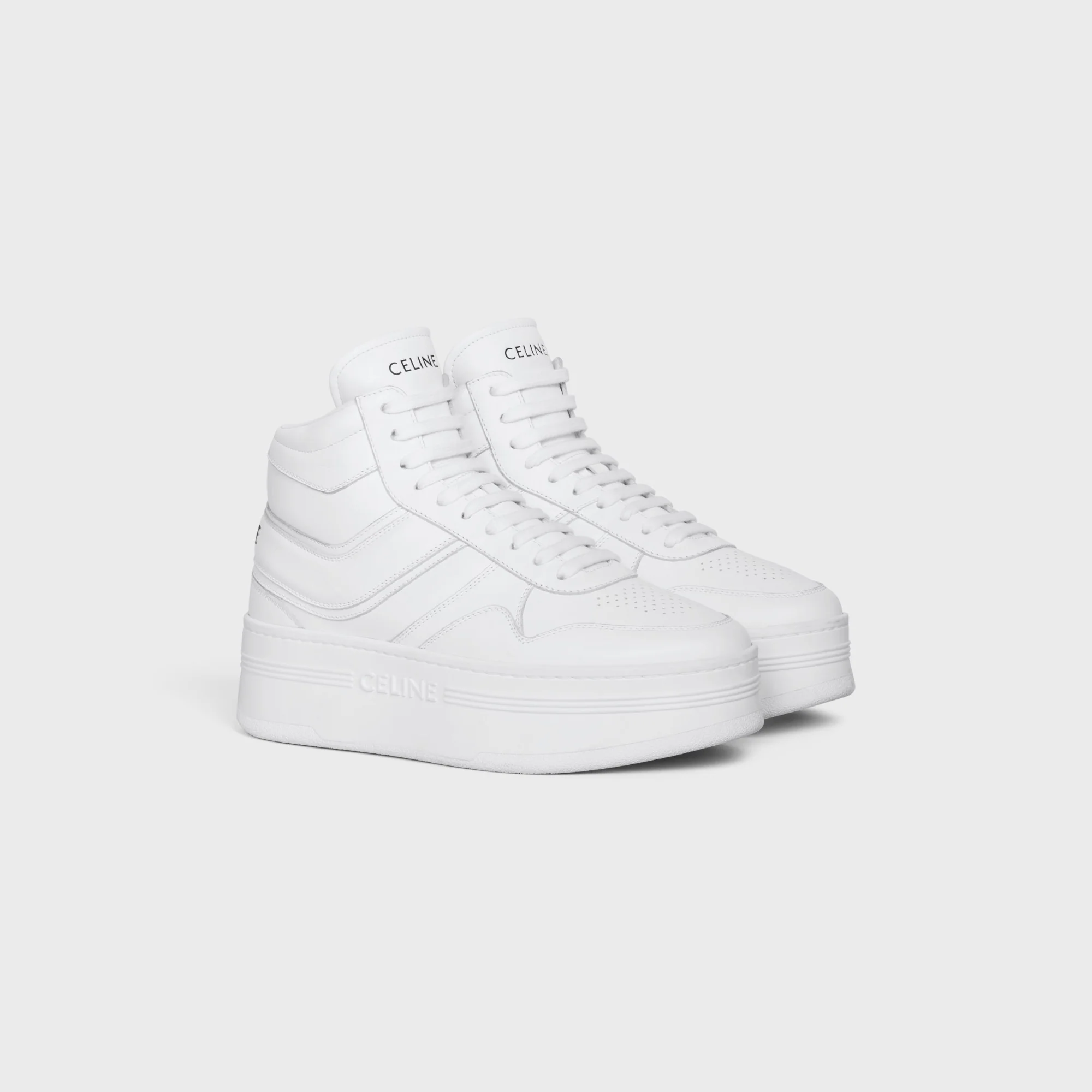 Wedge High Top Sneaker 50 - Optic White - Image 3