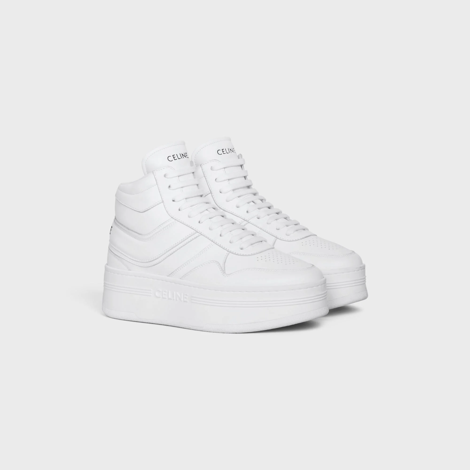 Wedge High Top Sneaker 50 - Optic White - Image 4