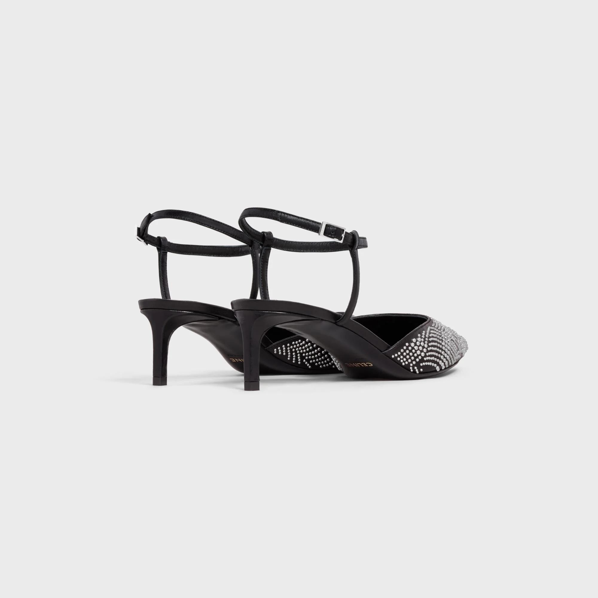 Strap Pump W/Studs 50 - Black - Image 6