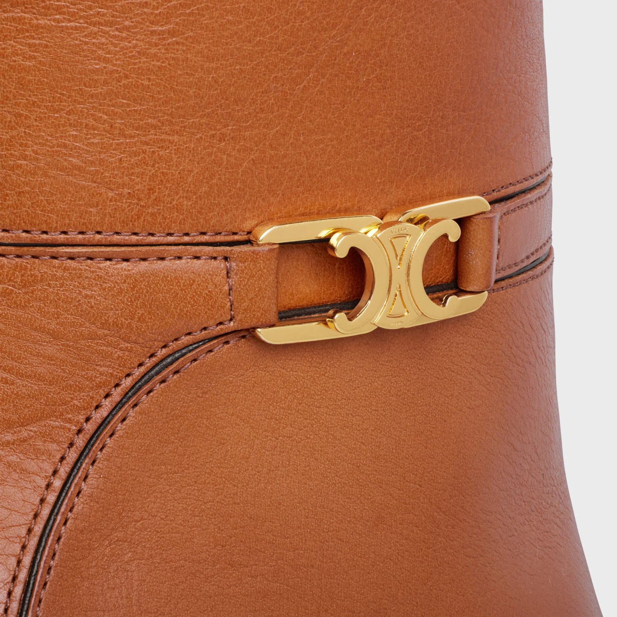 Ankle Boot W/ Triomphe 80 - Honey - Image 9