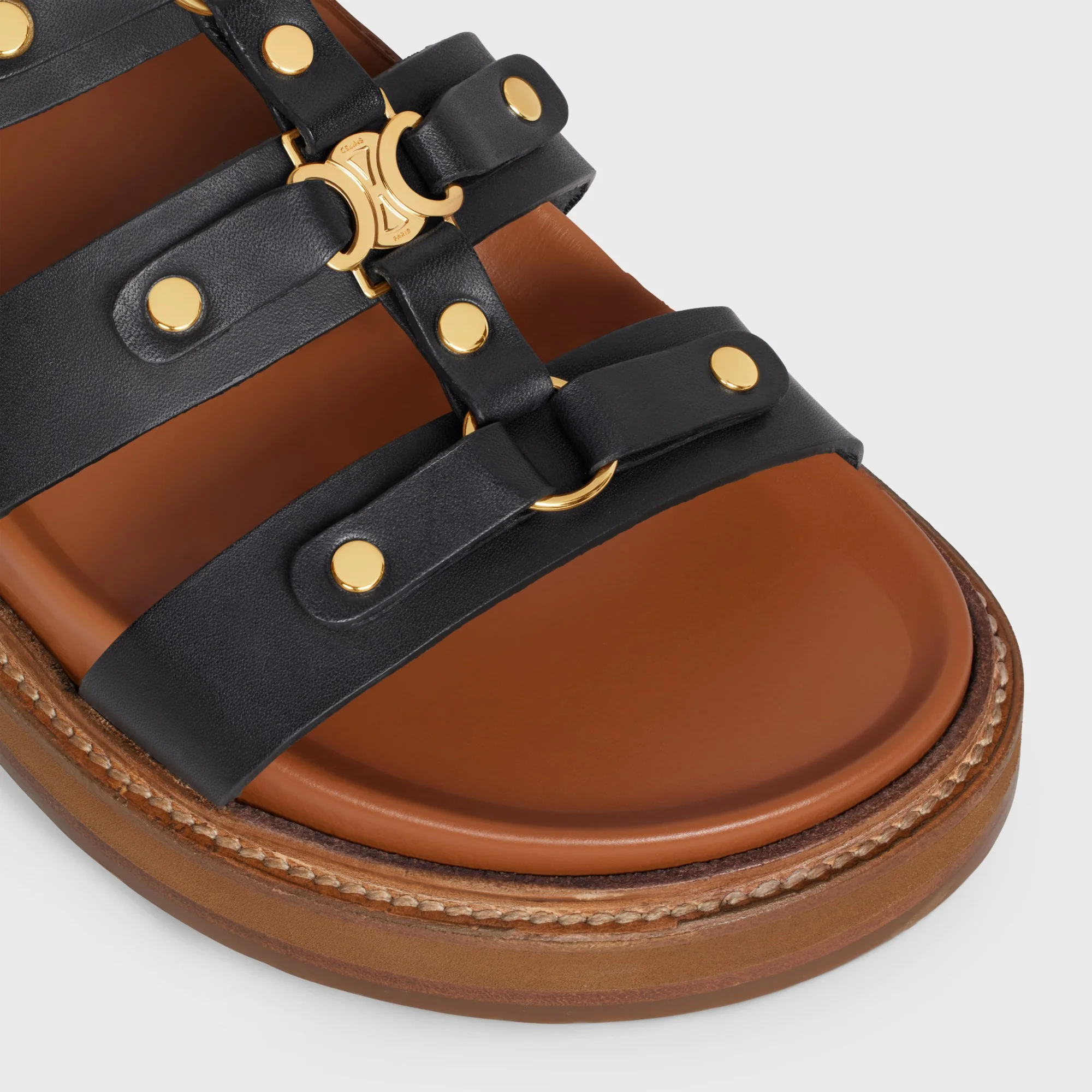 Triomphe Wedge Mule 30 - Black - Image 4