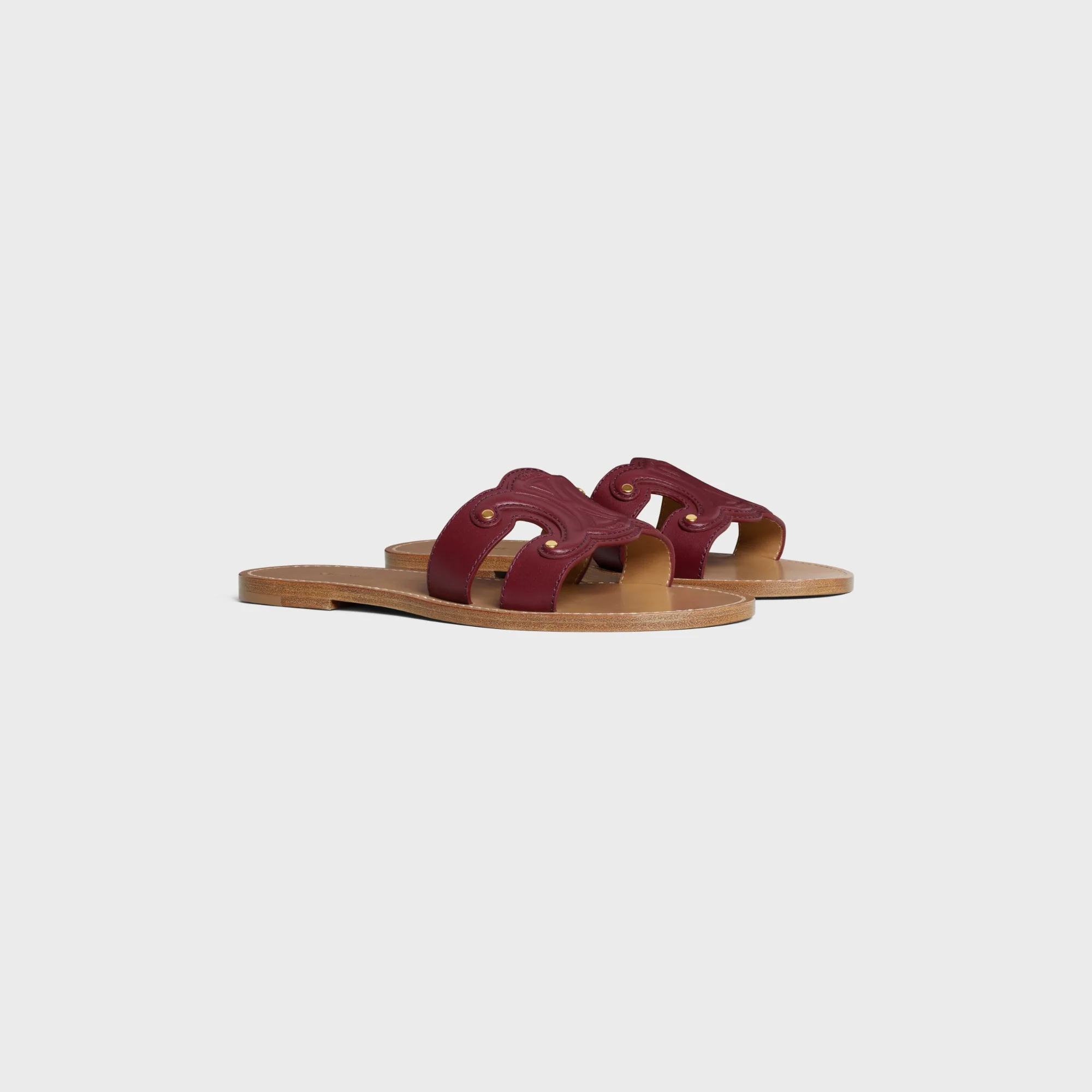Triomphe Mule 05 - Light Burgundy - Image 2