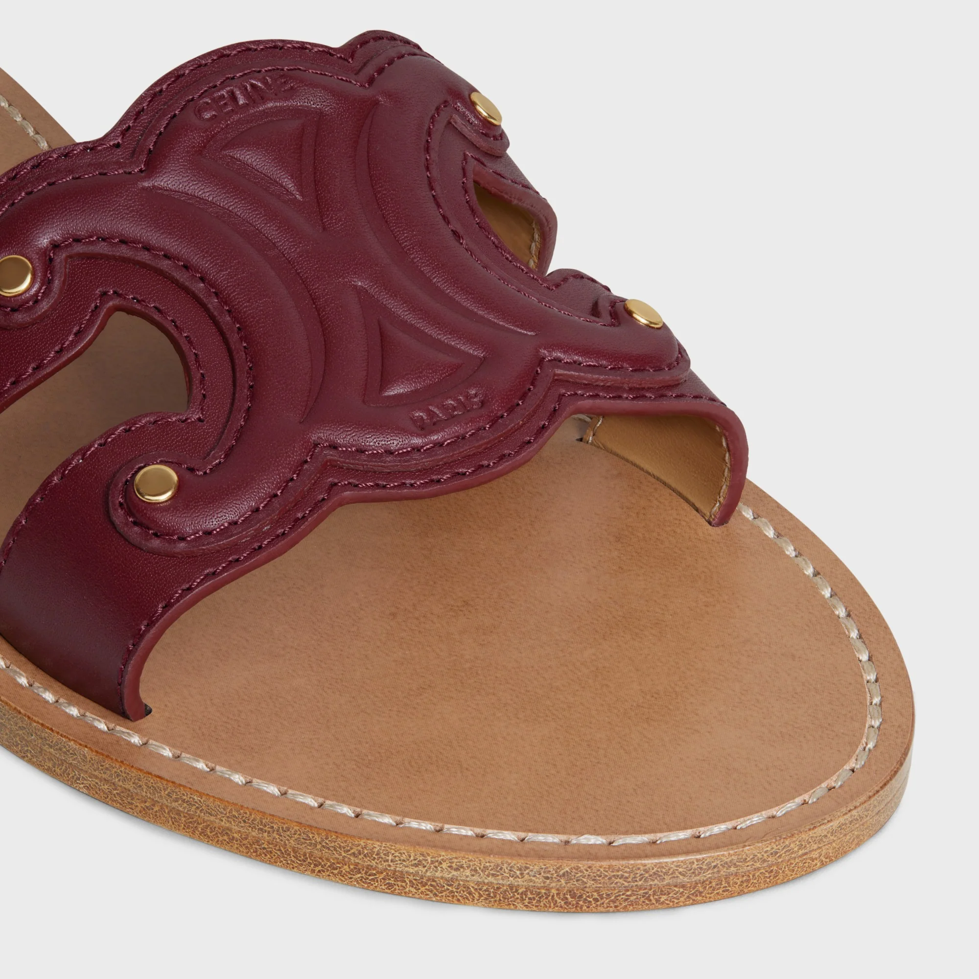 Triomphe Mule 05 - Light Burgundy - Image 4