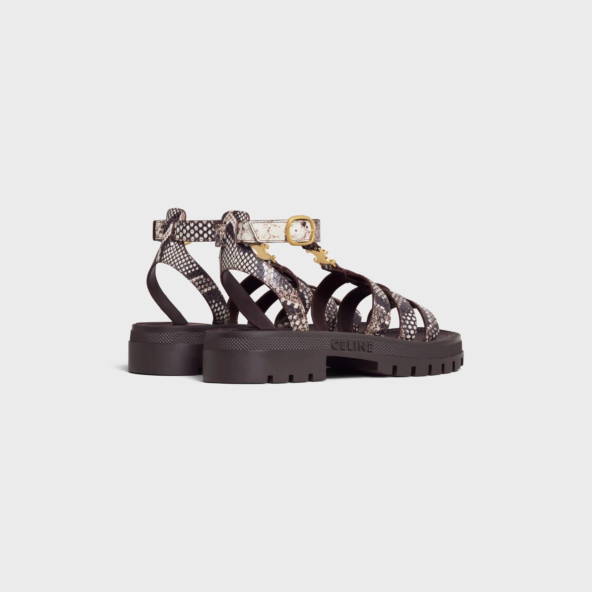 Triomphe Gladiator Chunky Sand - White/Dark Brown - Image 3
