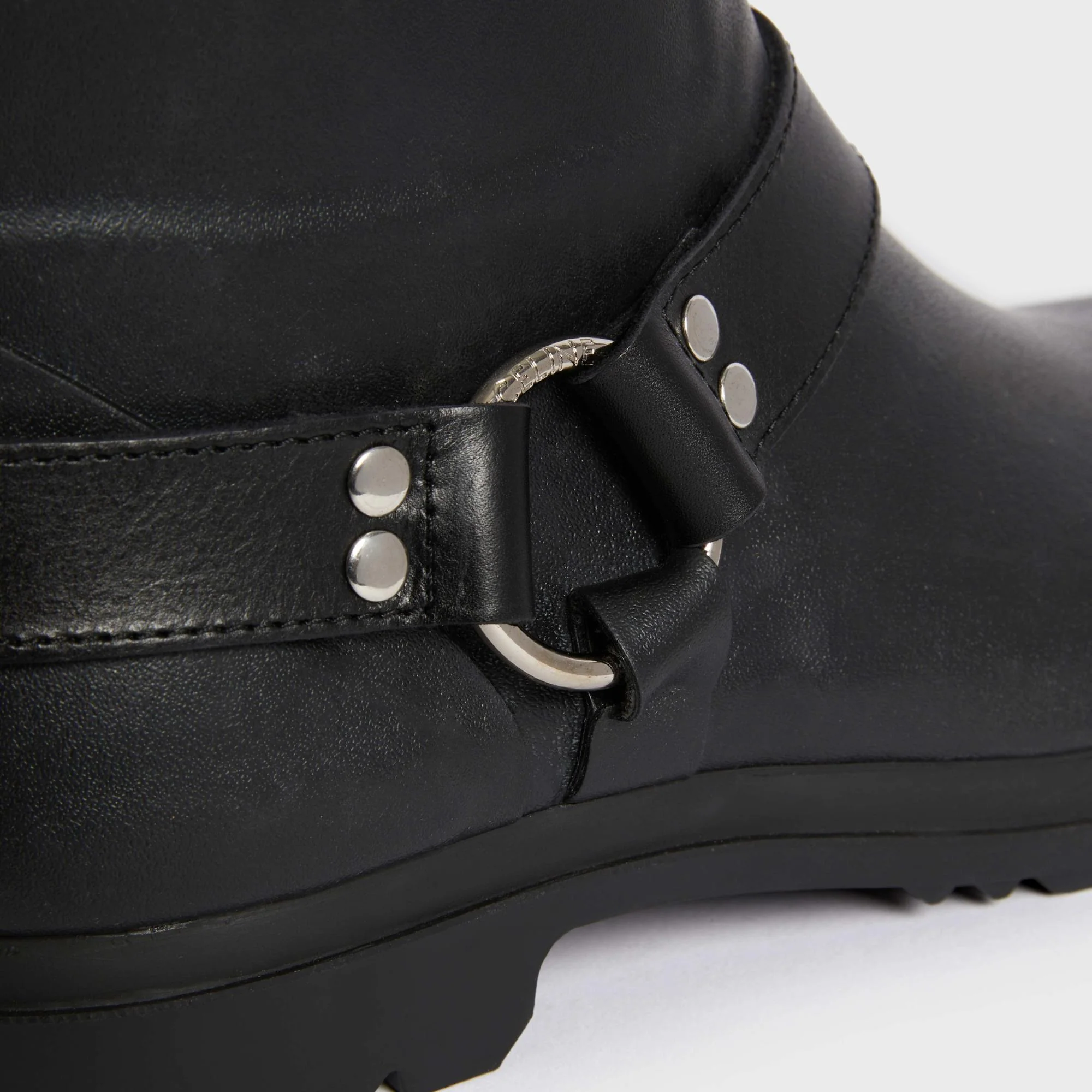 Mid Biker Boot W/Harness & Tr - Black - Image 5