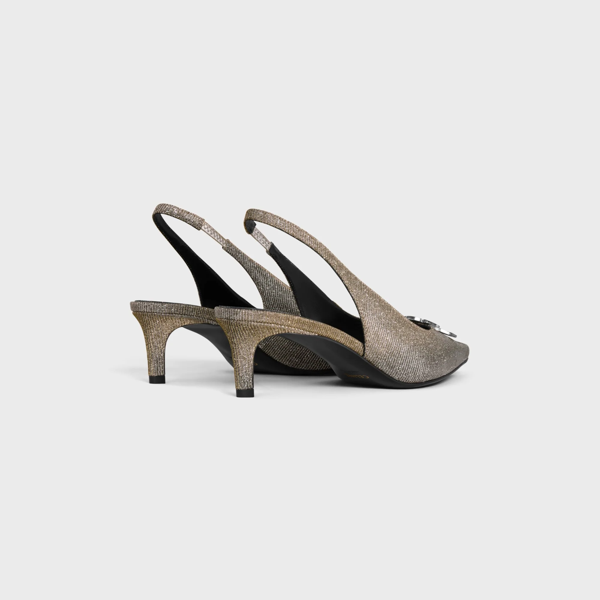 Triomphe Slingback 75 - Gold/Silver - Image 3