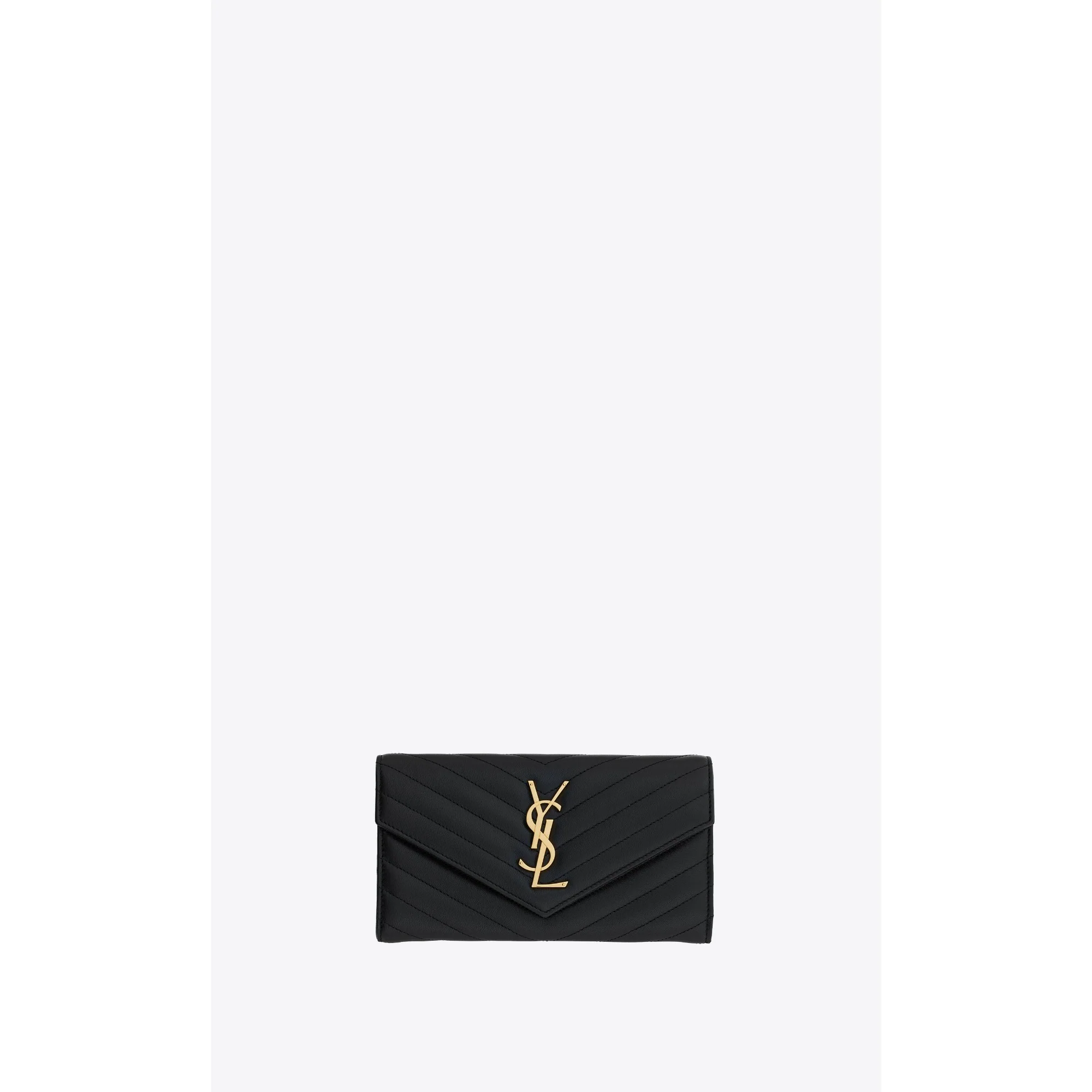 Large Flap Wallet - Nero
