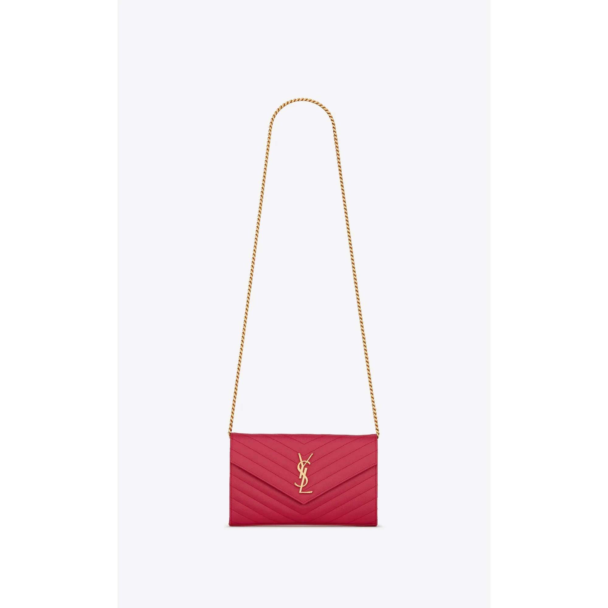 Classic Chain Wallet - Fuxia Couture - Image 3