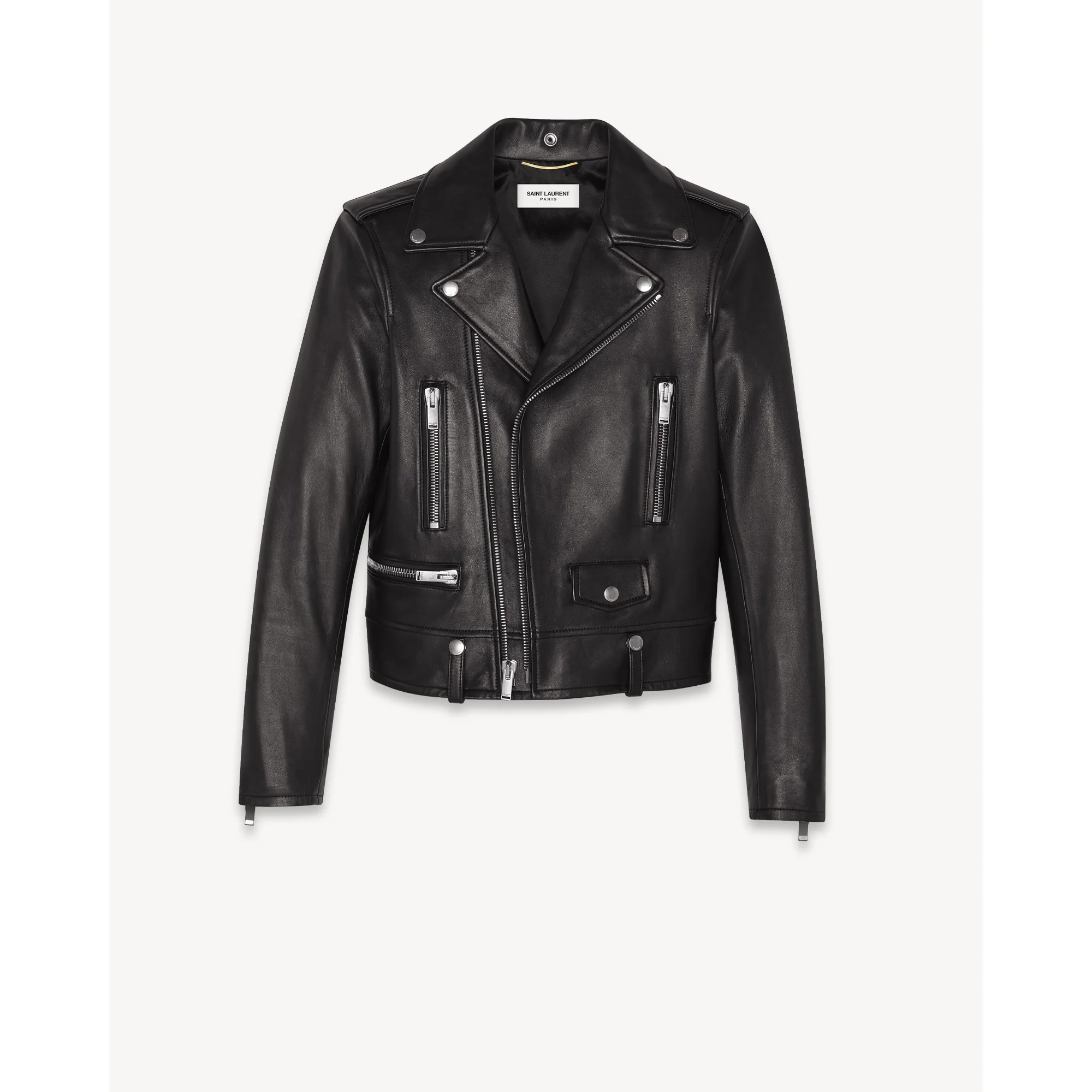 Classic Motocycle Jacket - Black