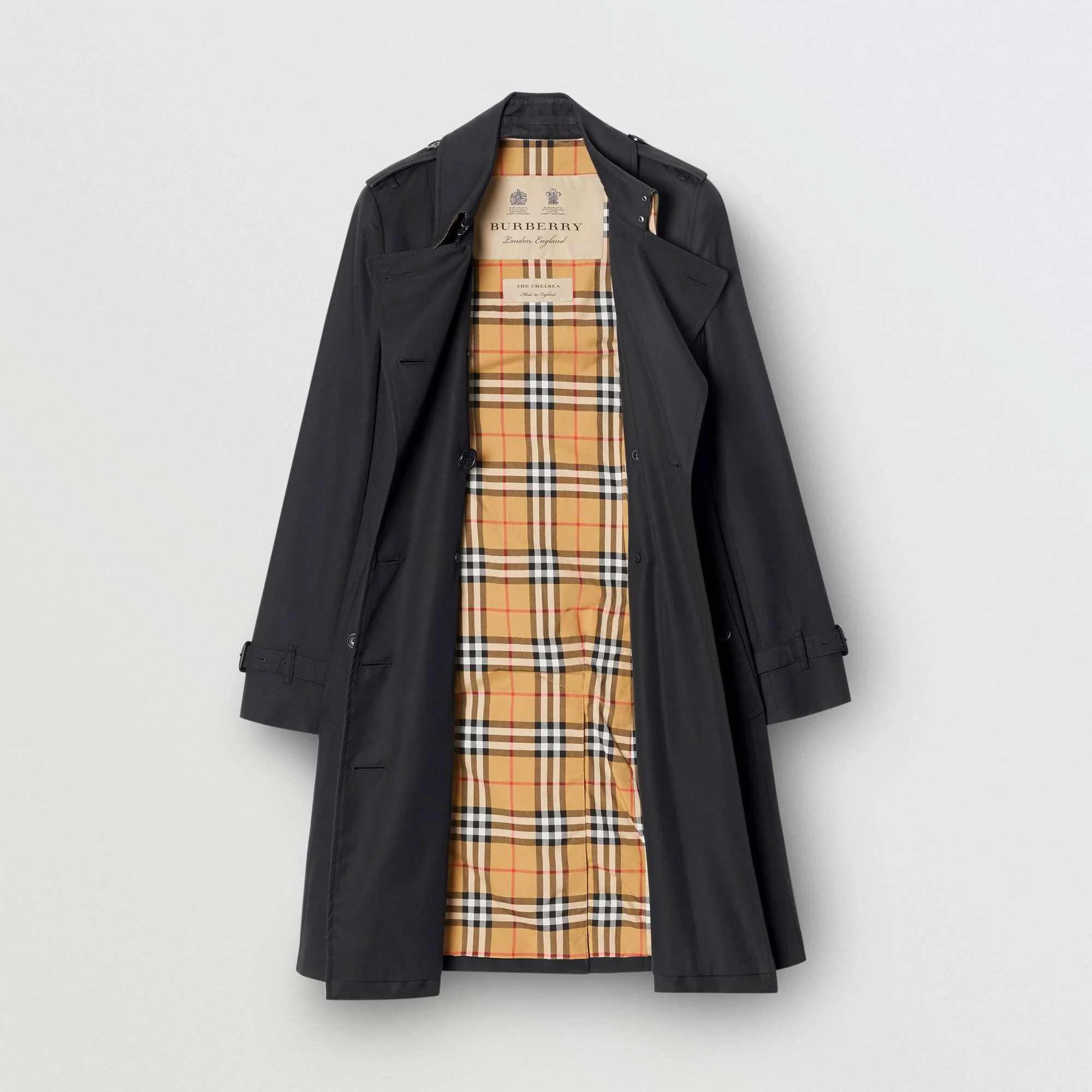 The Mid-length Chelsea Heritage Trench Coat - Midnight - Image 7